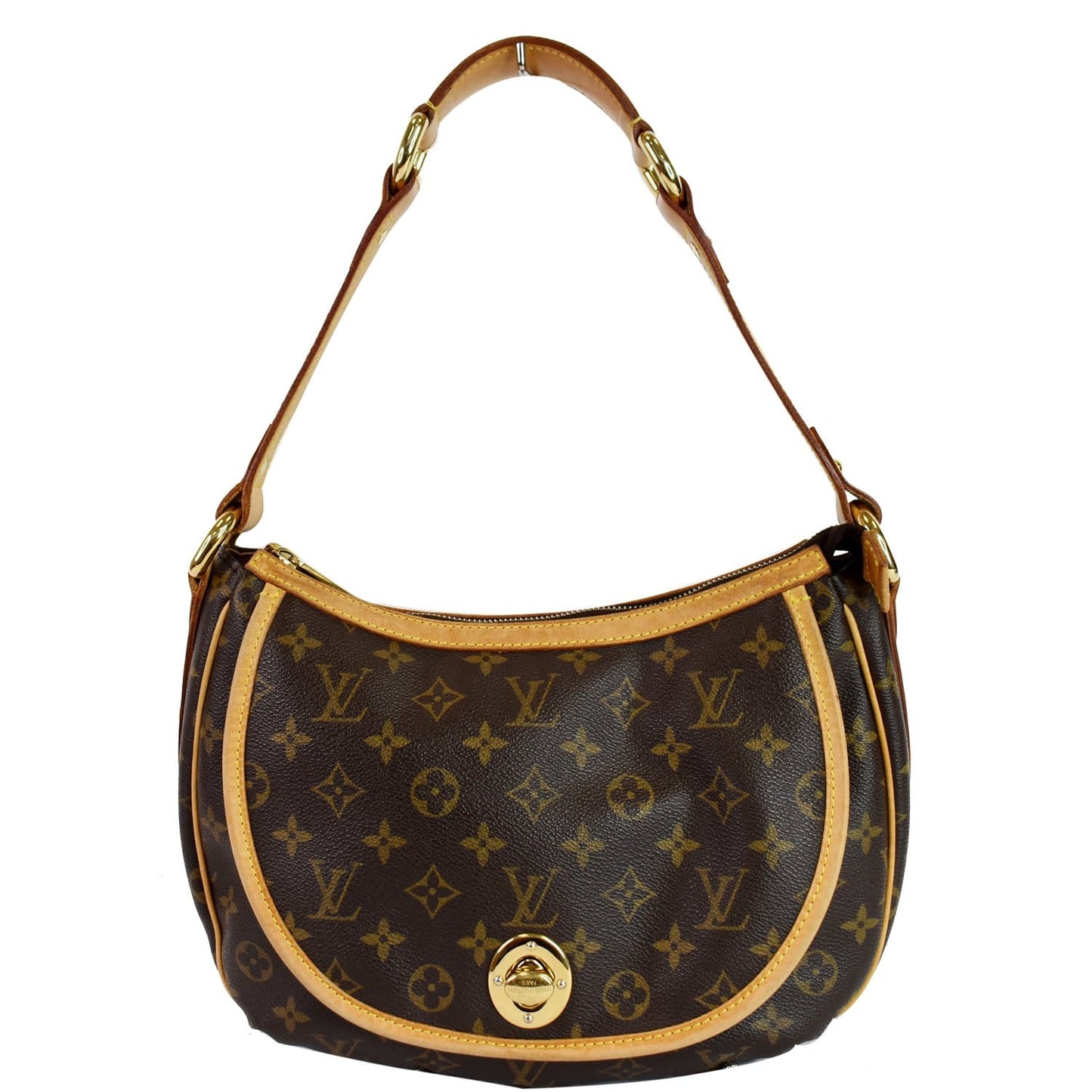 LOUIS VUITTON Tulum PM Monogram Canvas Shoulder Bag Brown