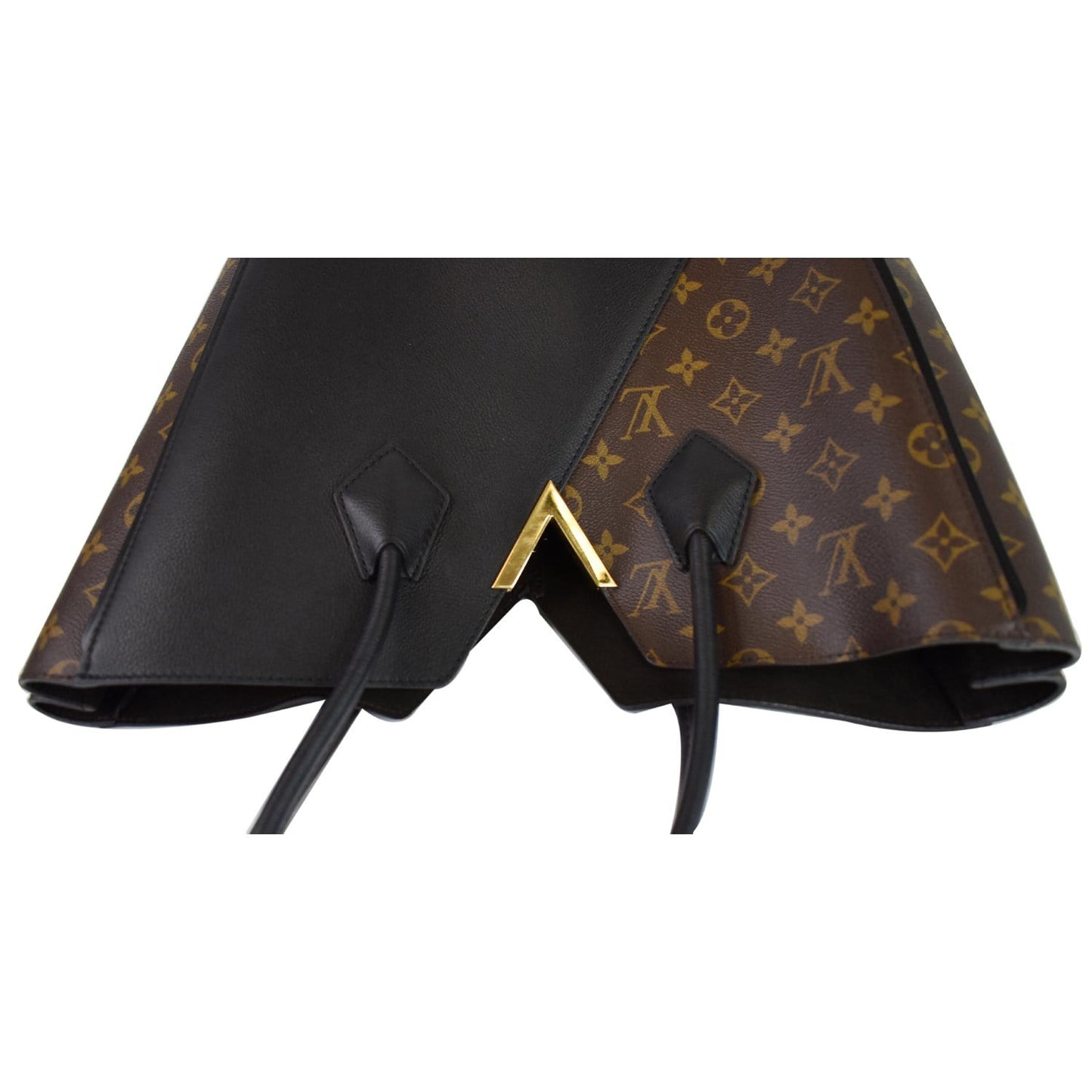 LOUIS VUITTON Kimono Monogram Calfskin Tote Bag Brown/Black