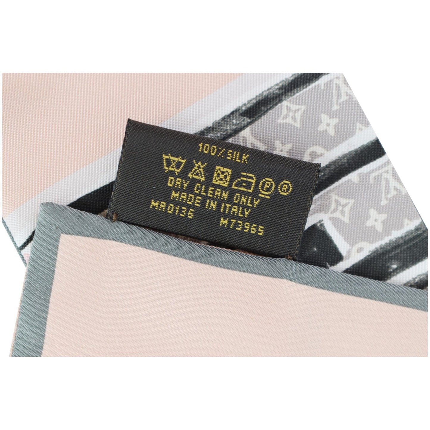 LOUIS VUITTON Trunks Bandeau Silk Scarf Rose Poudre