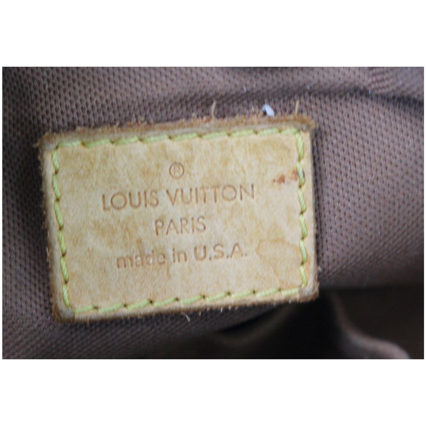 LOUIS VUITTON Popincourt Haut Monogram Canvas Shoulder Bag Brown