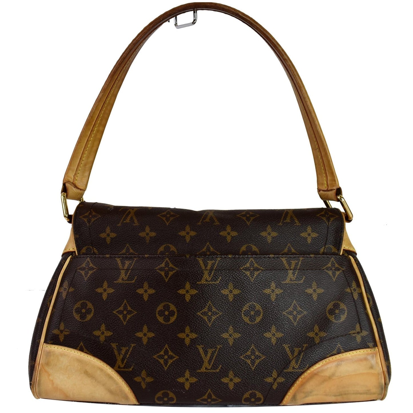 LOUIS VUITTON Beverly MM Monogram Canvas Shoulder Bag Brown