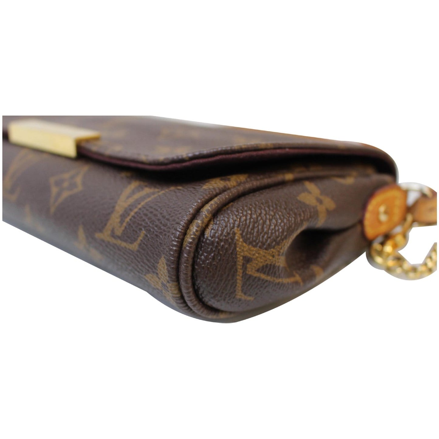 LOUIS VUITTON Favorite PM Monogram Canvas Crossbody Bag Brown