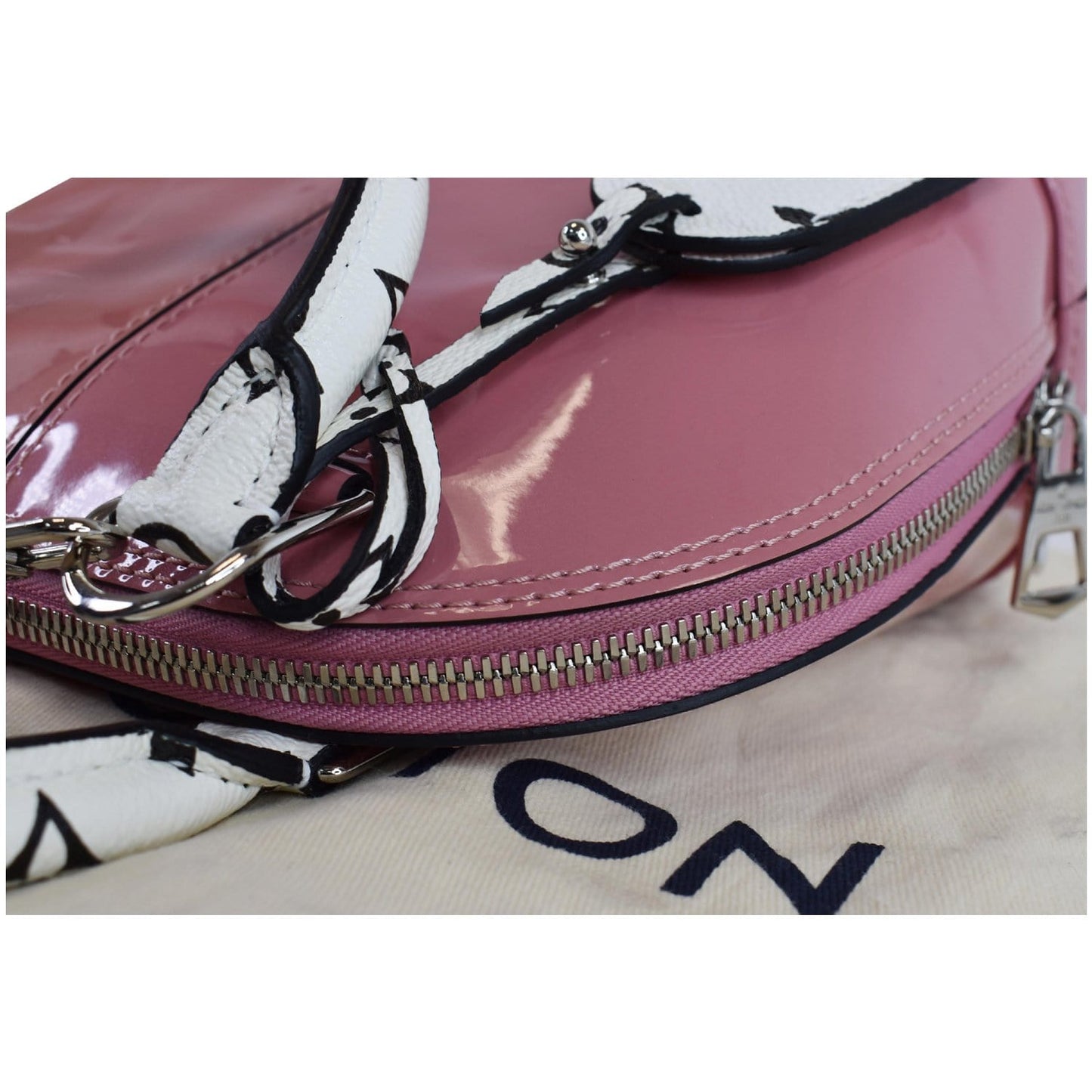 LOUIS VUITTON Alma BB Patent Leather Shoulder Bag Rose Blush - Final Sale
