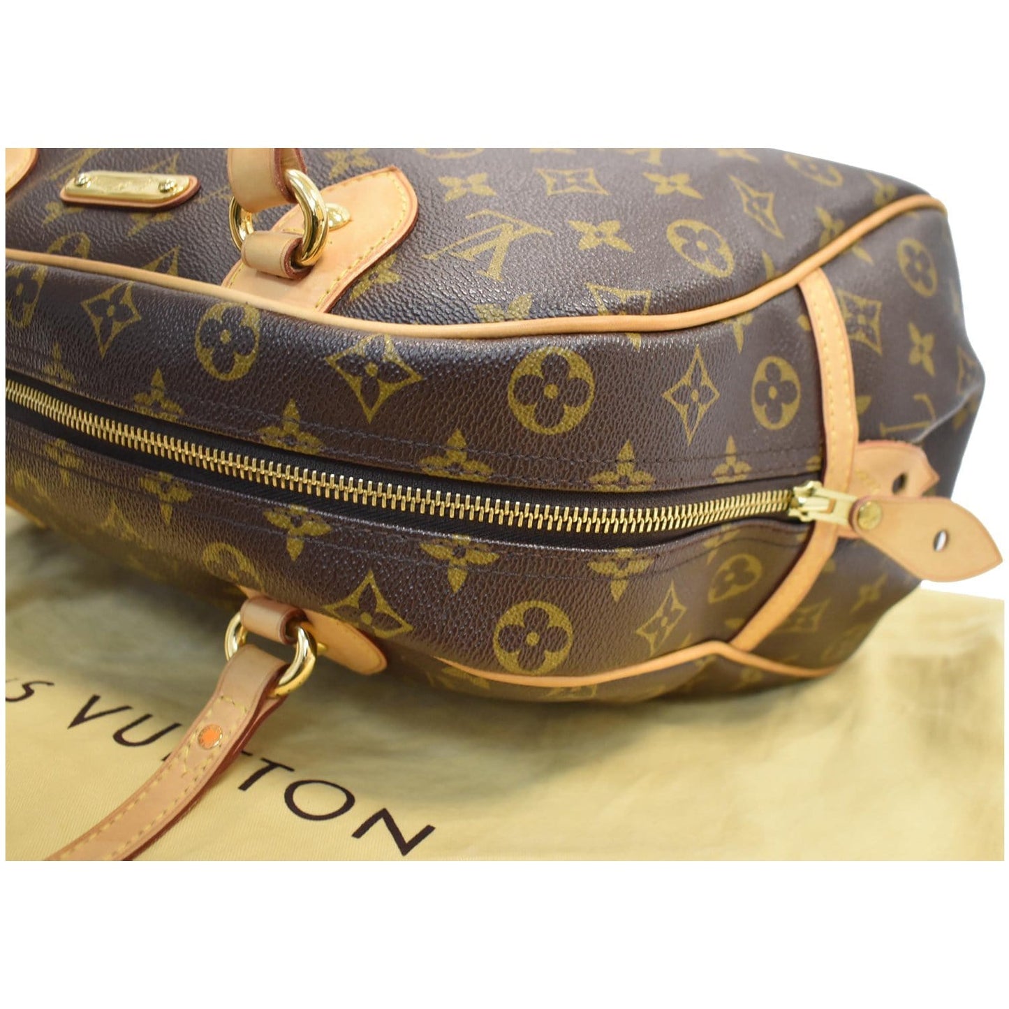 LOUIS VUITTON Montorgueil GM Monogram Canvas Shoulder Bag Brown