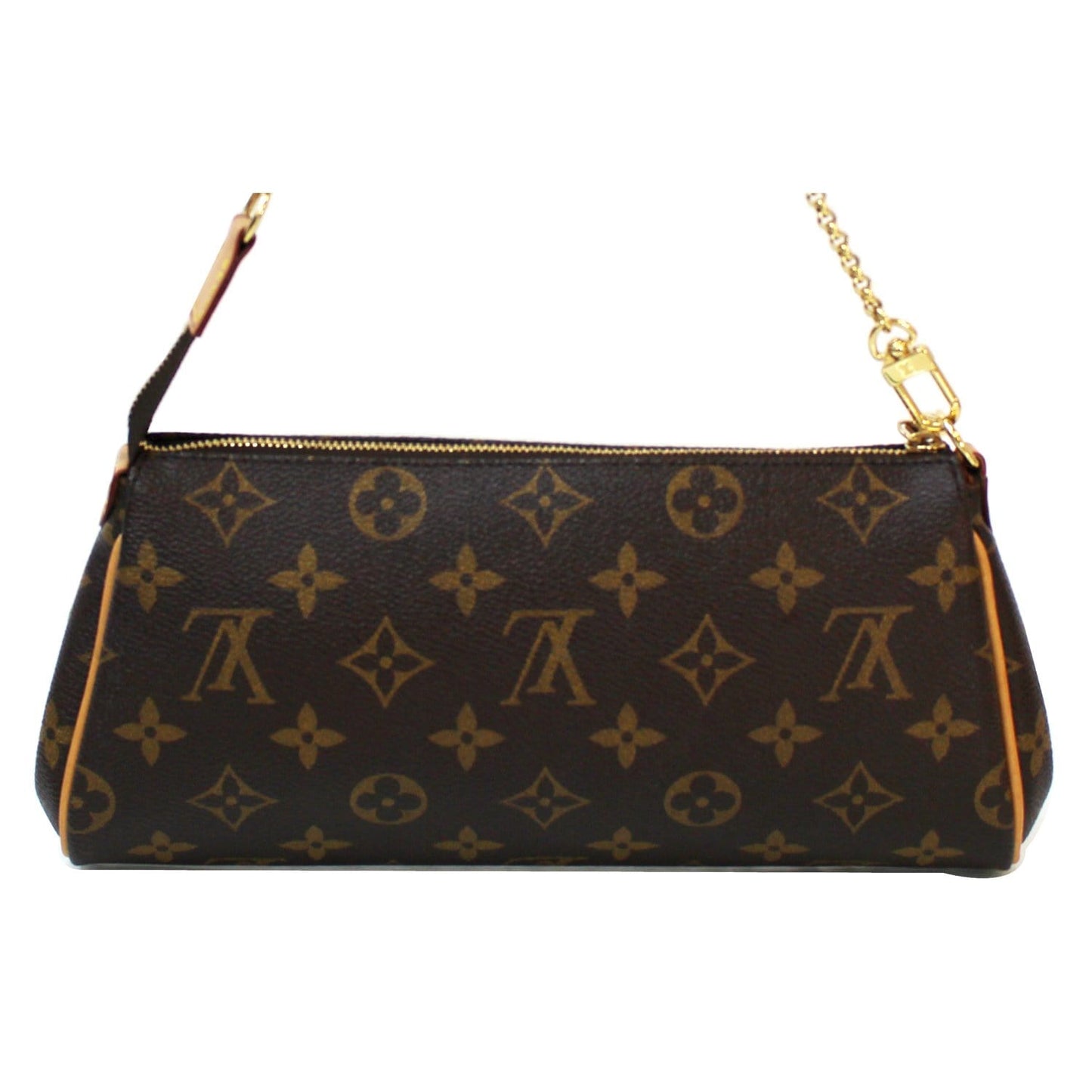 LOUIS VUITTON Pochette Eva Monogram Canvas Crossbody Bag Brown