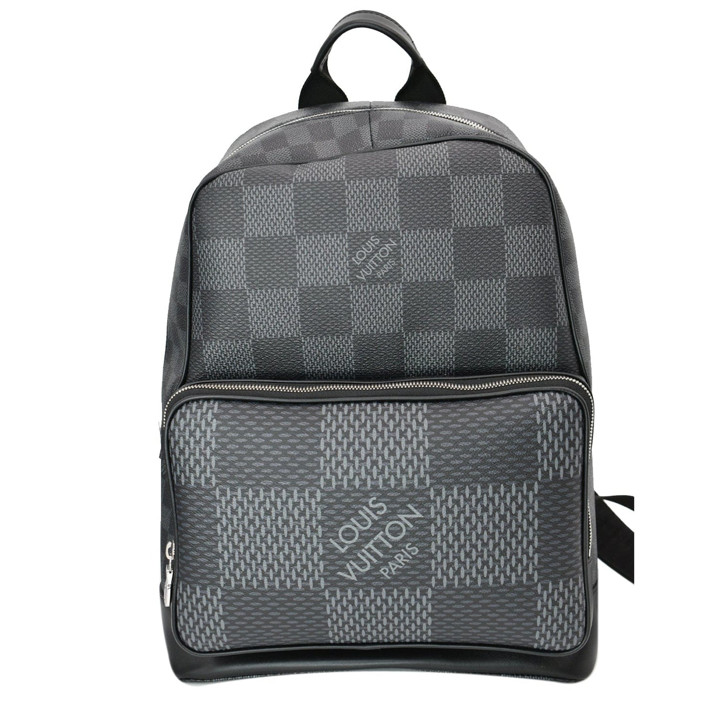 LOUIS VUITTON Campus Damier Graphite Canvas Backpack Bag Gray
