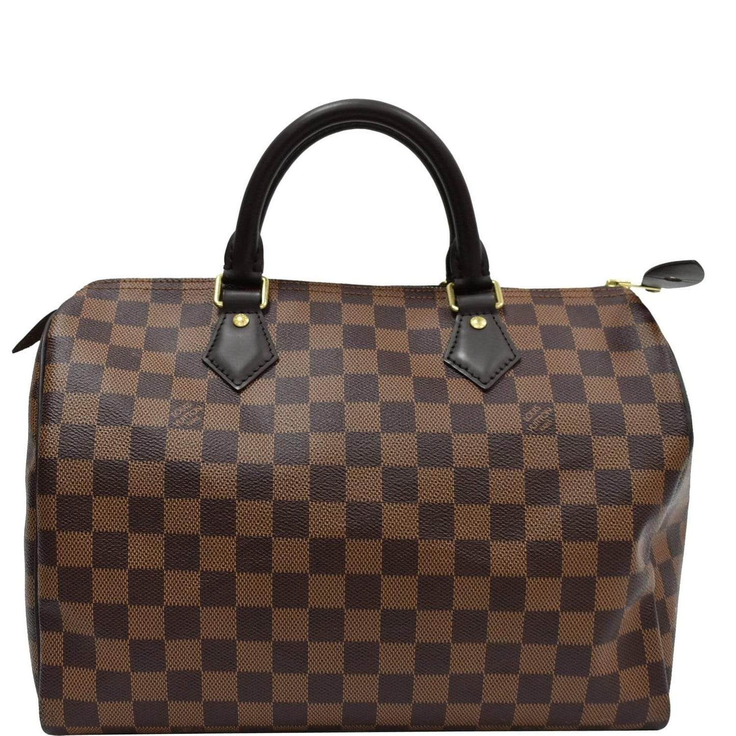 LOUIS VUITTON Speedy 30 Damier Ebene Shoulder Bag Brown