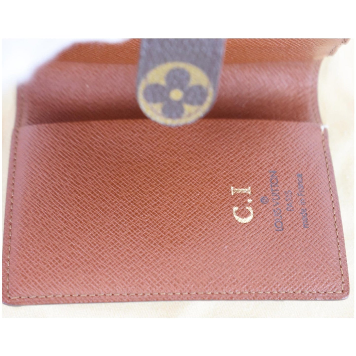 LOUIS VUITTON Monogram Mini Agenda Notebook Cover Brown