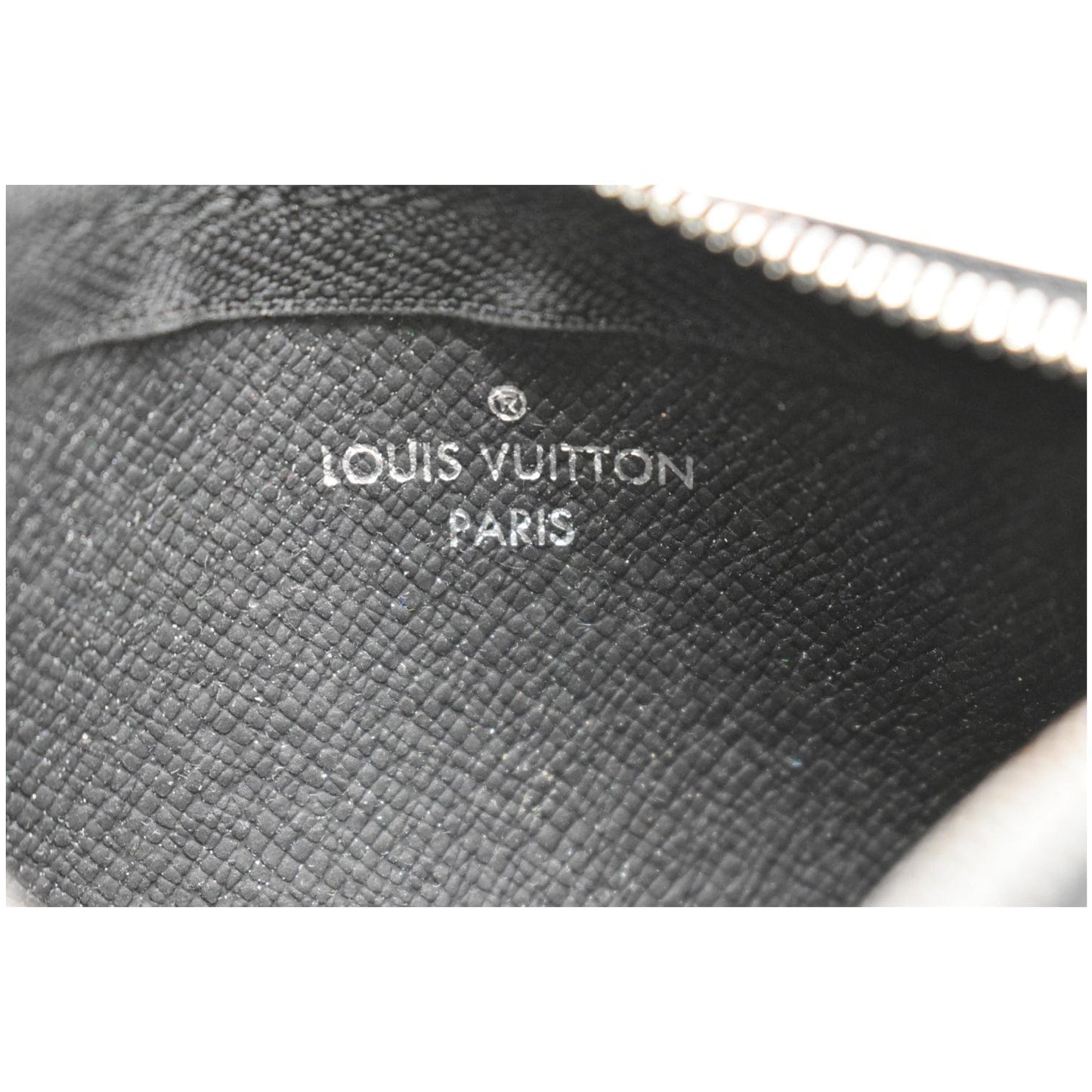 LOUIS VUITTON Pochette Key Cles Damier Graphite Coin Case Black - 15% OFF