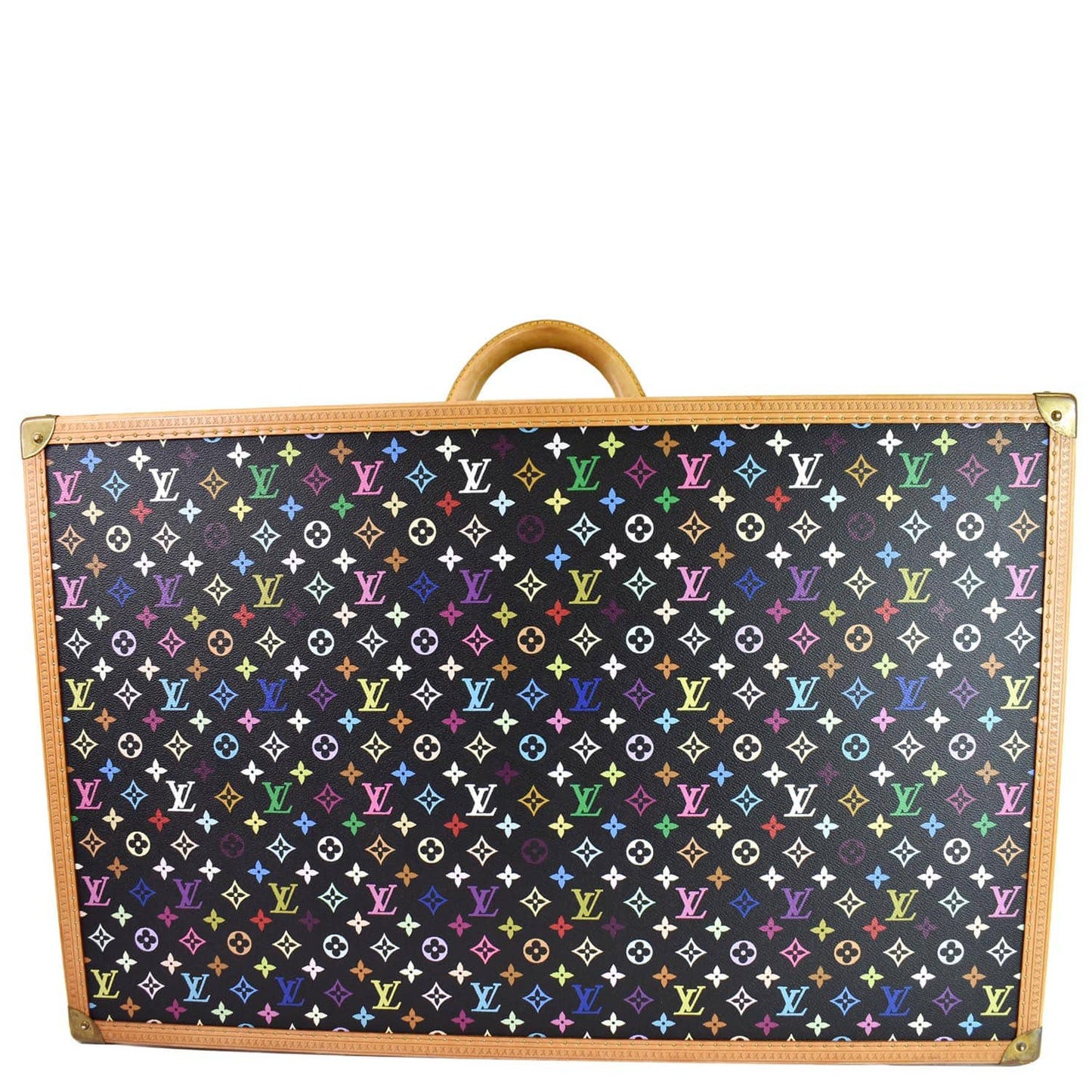 LOUIS VUITTON Alzer 80 Multicolor Monogram  Suitcase Travel Bag Black