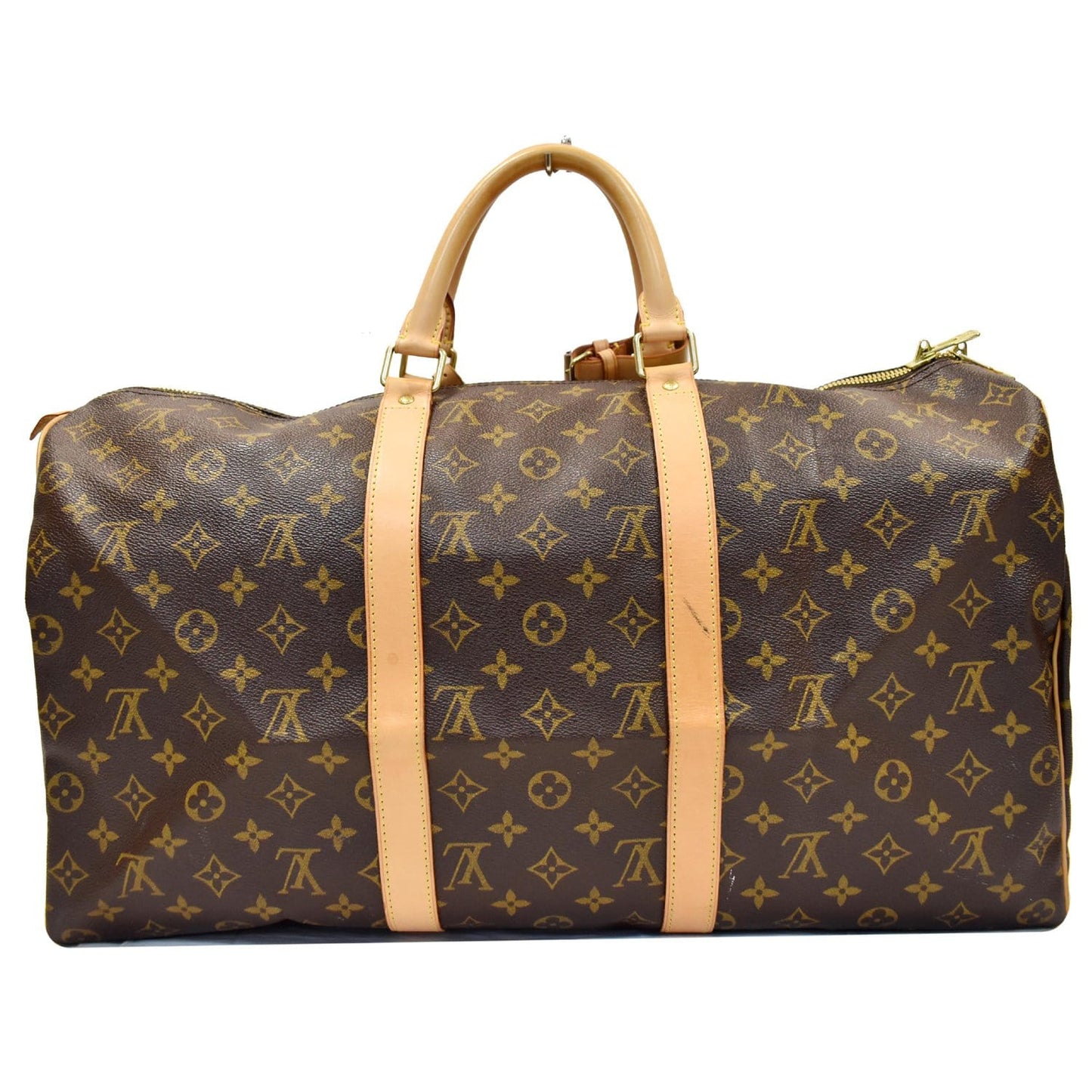 LOUIS VUITTON Keepall 45 Monogram Canvas Travel Bag Brown