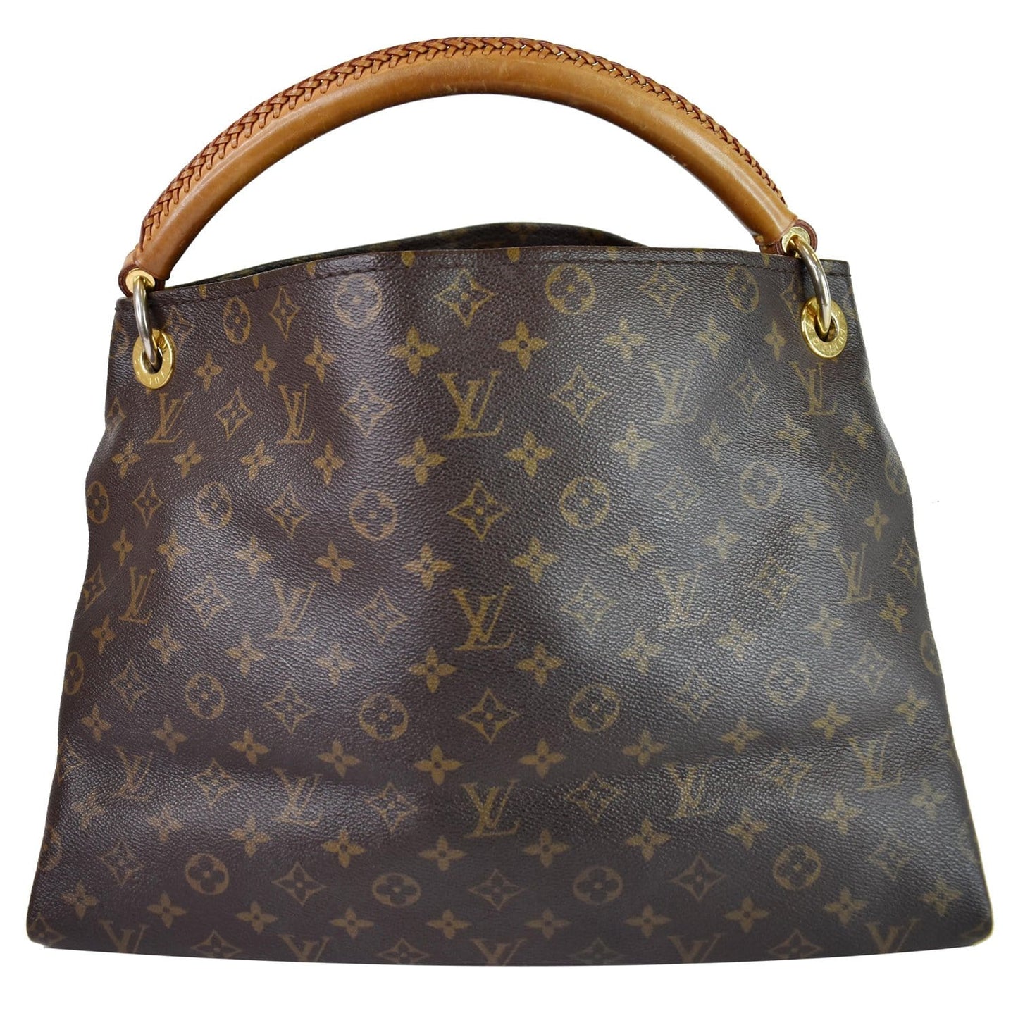 LOUIS VUITTON Artsy MM Monogram Canvas Shoulder Bag Brown