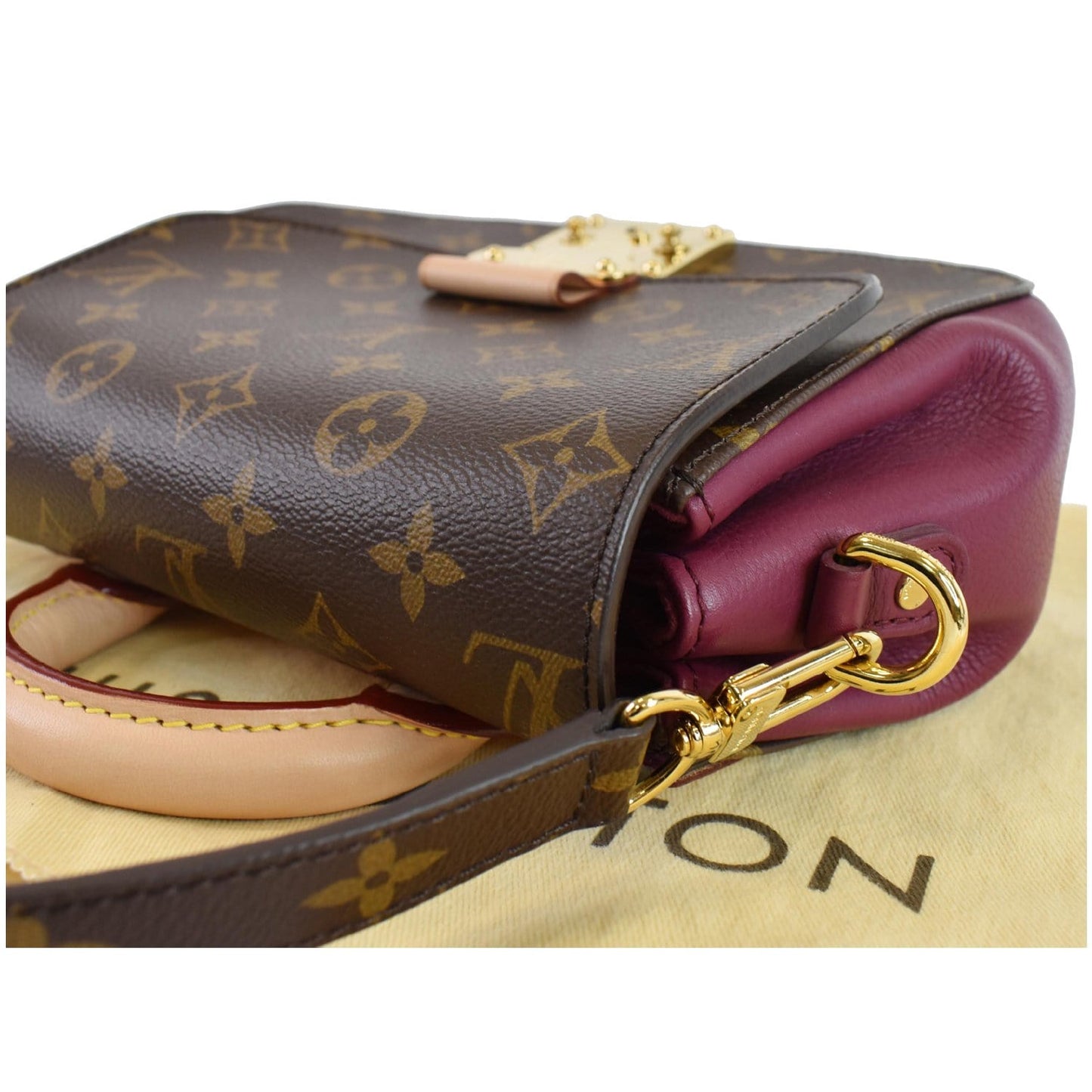 LOUIS VUITTON Eden PM Monogram Canvas Shoulder Bag Brown