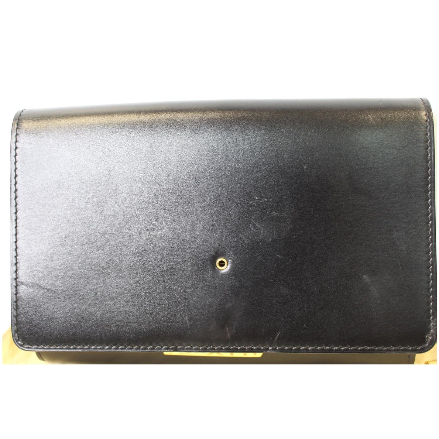 LOUIS VUITTON Chain Louise GM Noir Leather Shoulder Crossbody Bag