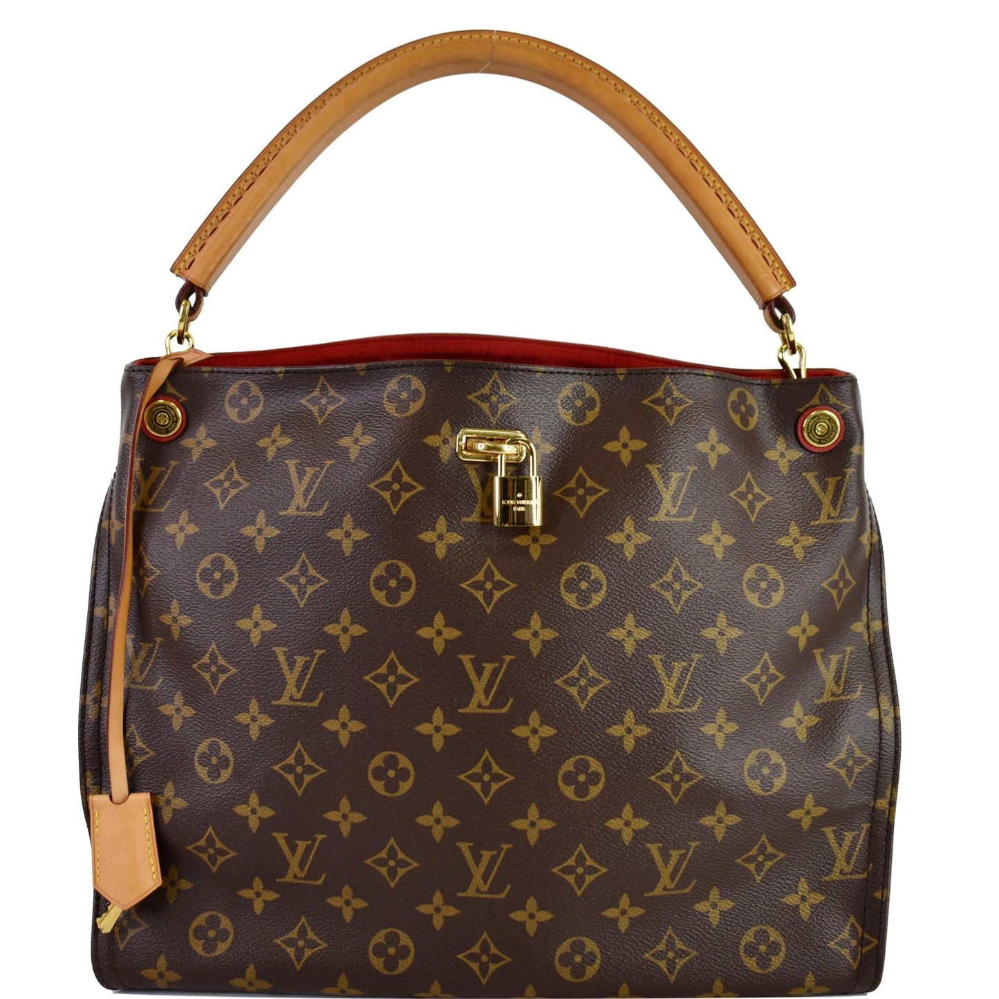 LOUIS VUITTON Gaia Monogram Canvas Shoulder Bag Brown