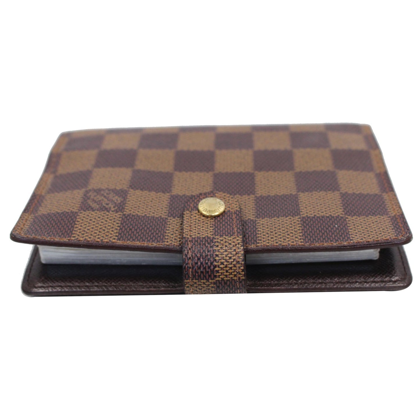 LOUIS VUITTON Agenda PM Damier Ebene Day Planner Cover Brown