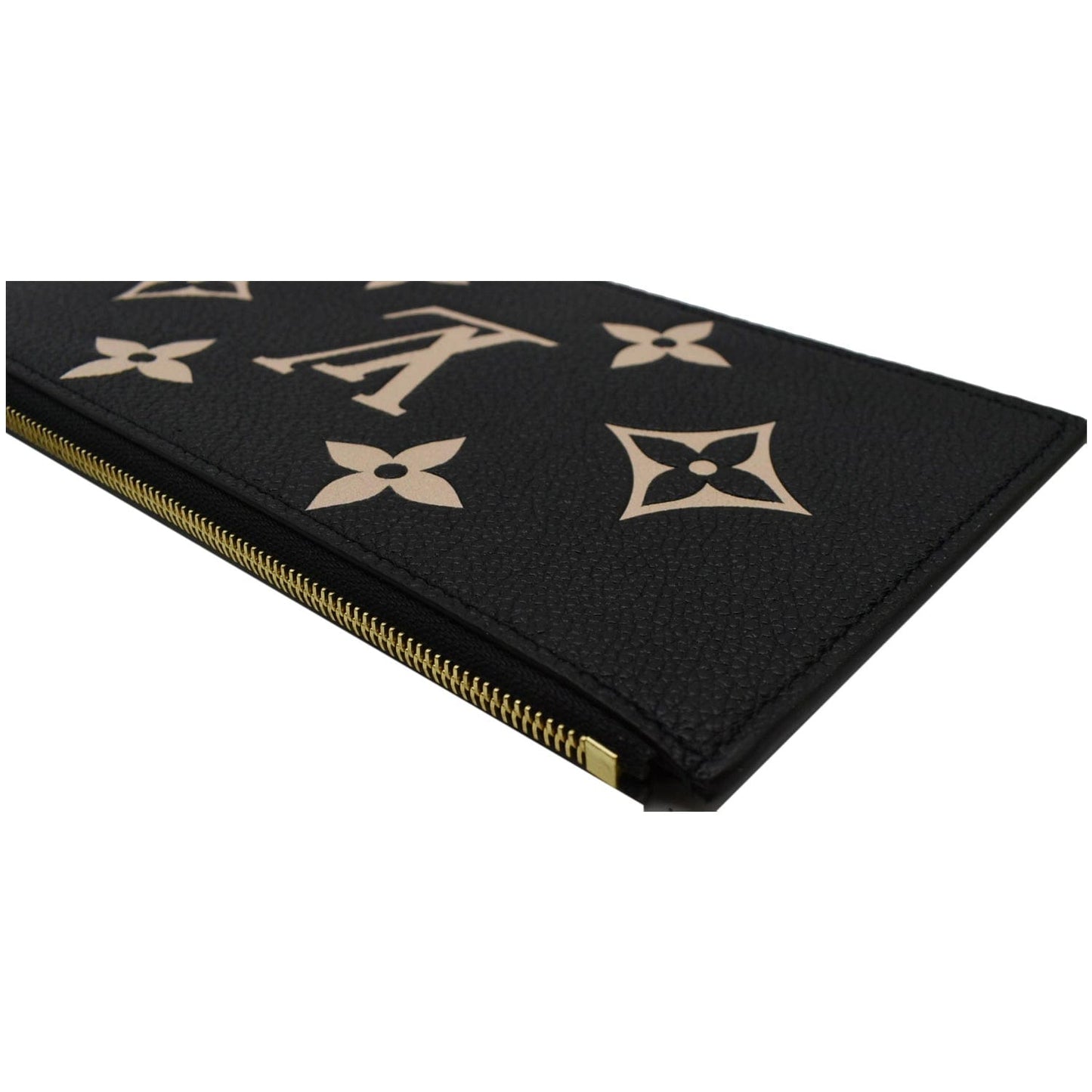 LOUIS VUITTON Felicie Pochette Insert Empreinte Zippy Wallet Bicolor