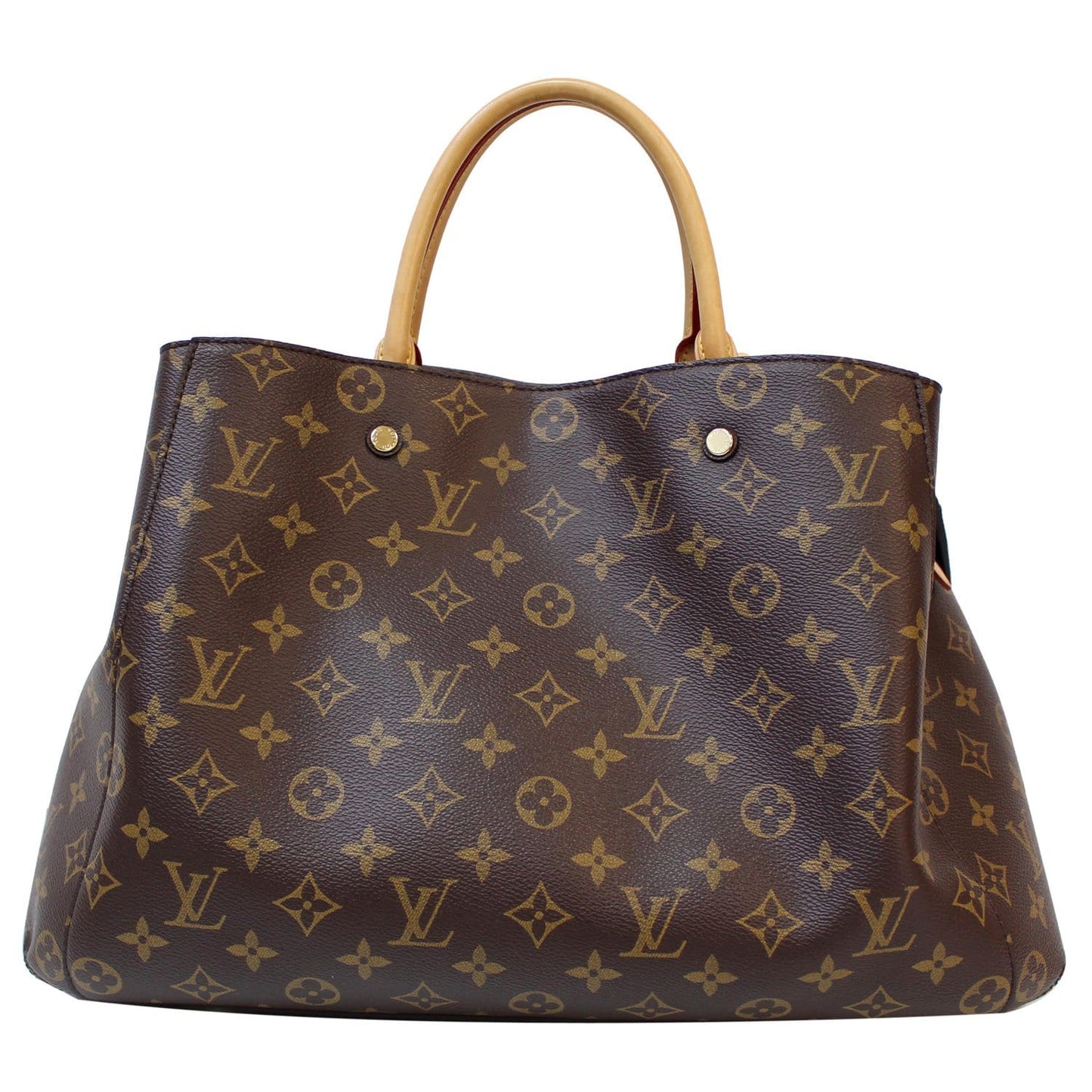 LOUIS VUITTON Montaigne GM Monogram Canvas Shoulder Bag Brown