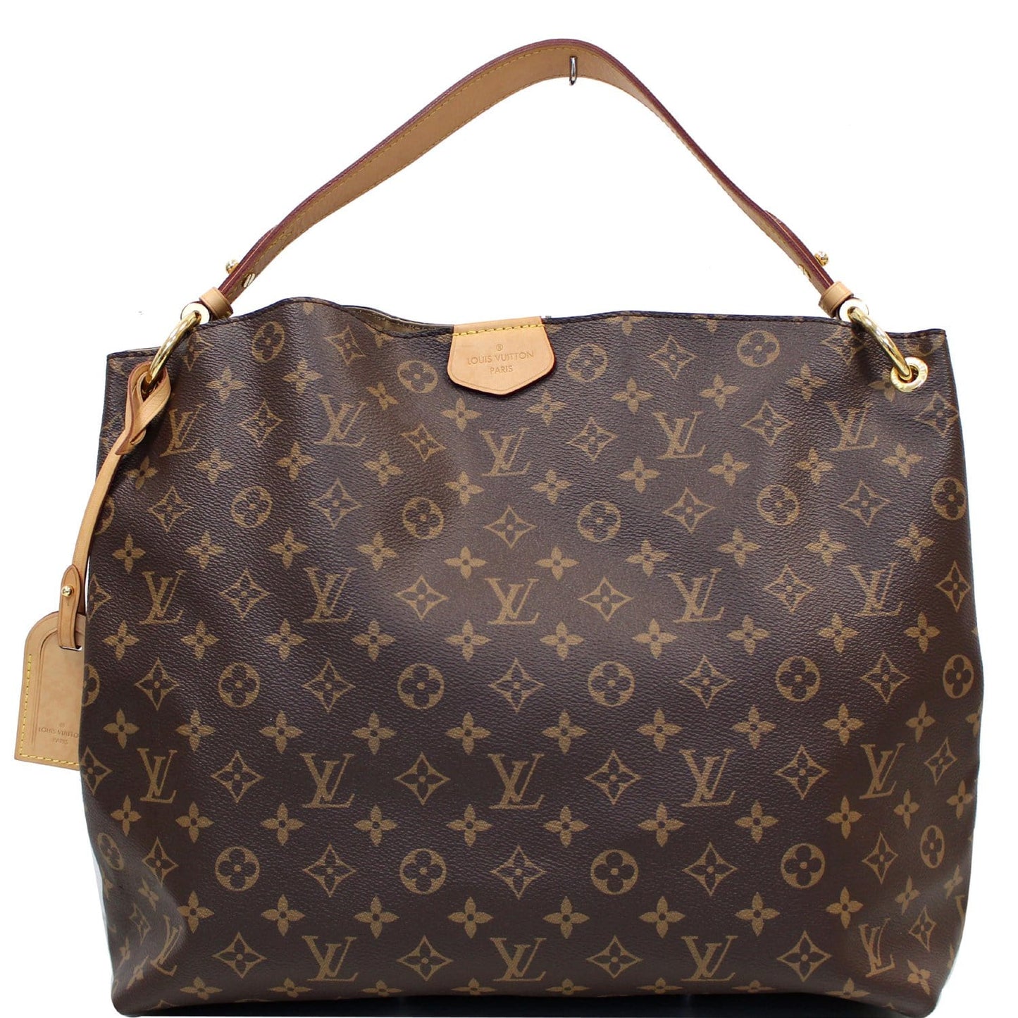 LOUIS VUITTON Graceful MM Monogram Canvas Shoulder Bag Brown