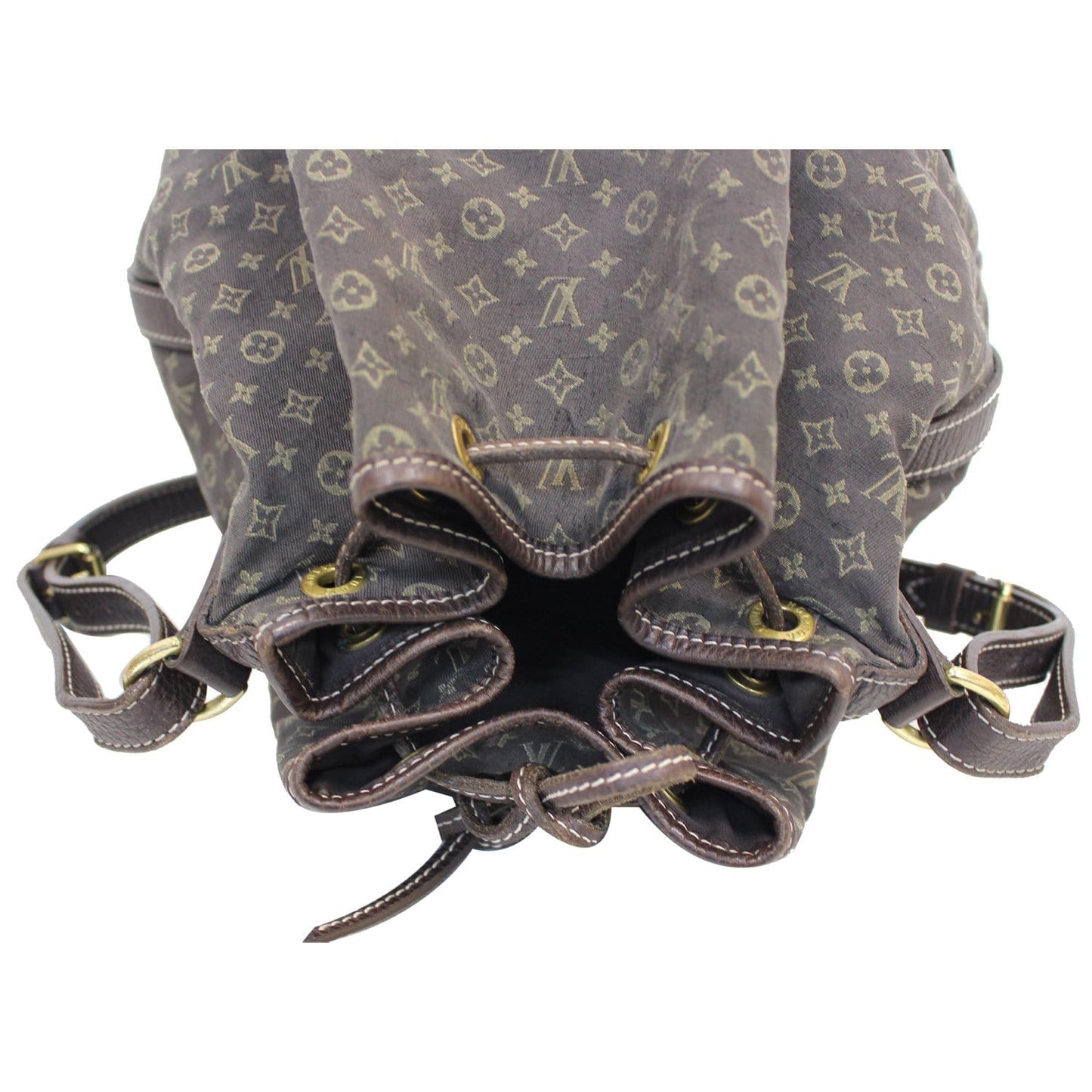 LOUIS VUITTON Large Noe Monogram Mini Lin Shoulder Bag Black