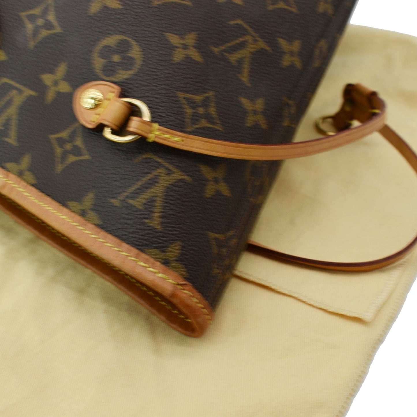 LOUIS VUITTON Neverfull MM Monogram Canvas Tote Shoulder Bag Fuchsia