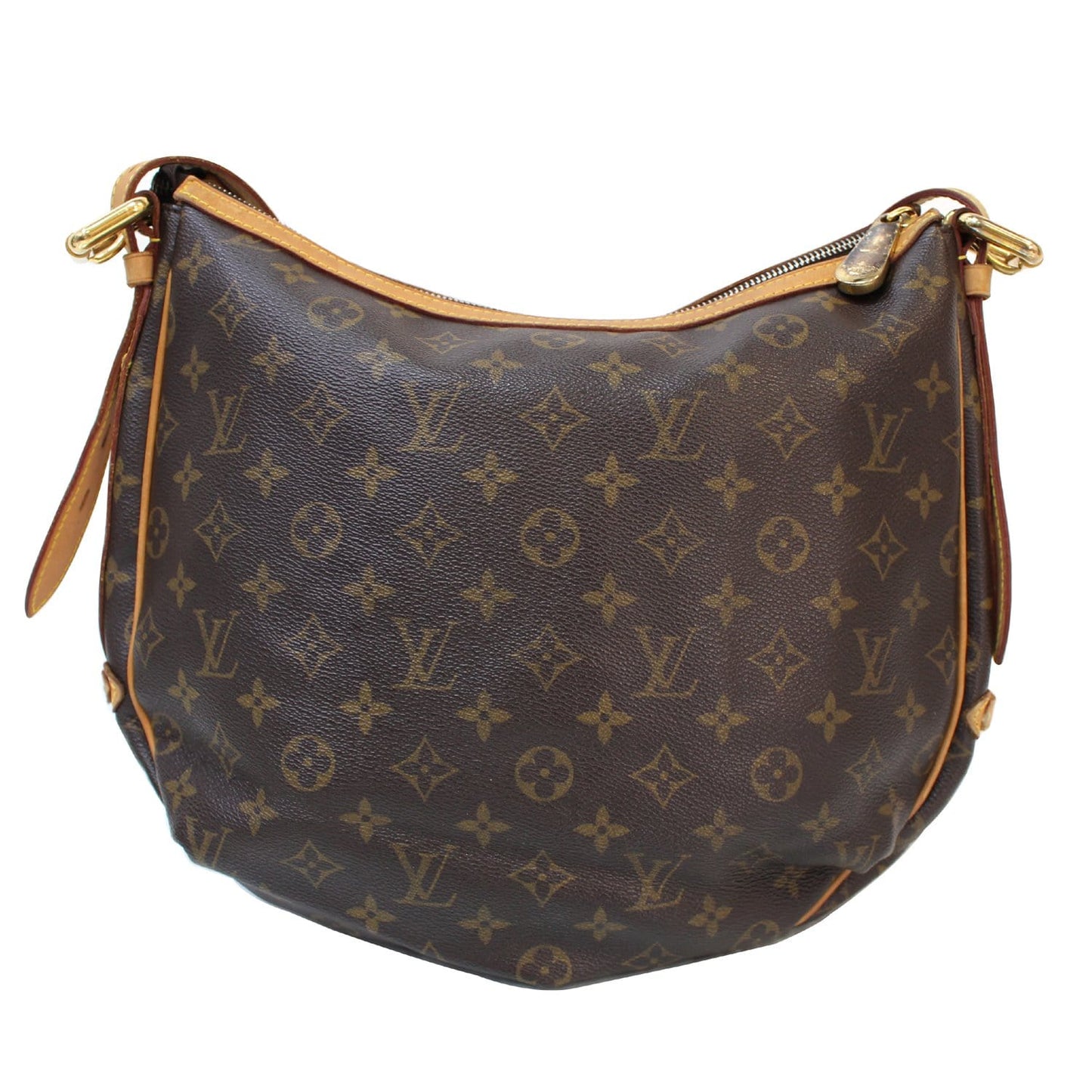 LOUIS VUITTON Tulum GM Monogram Canvas Shoulder Bag Brown