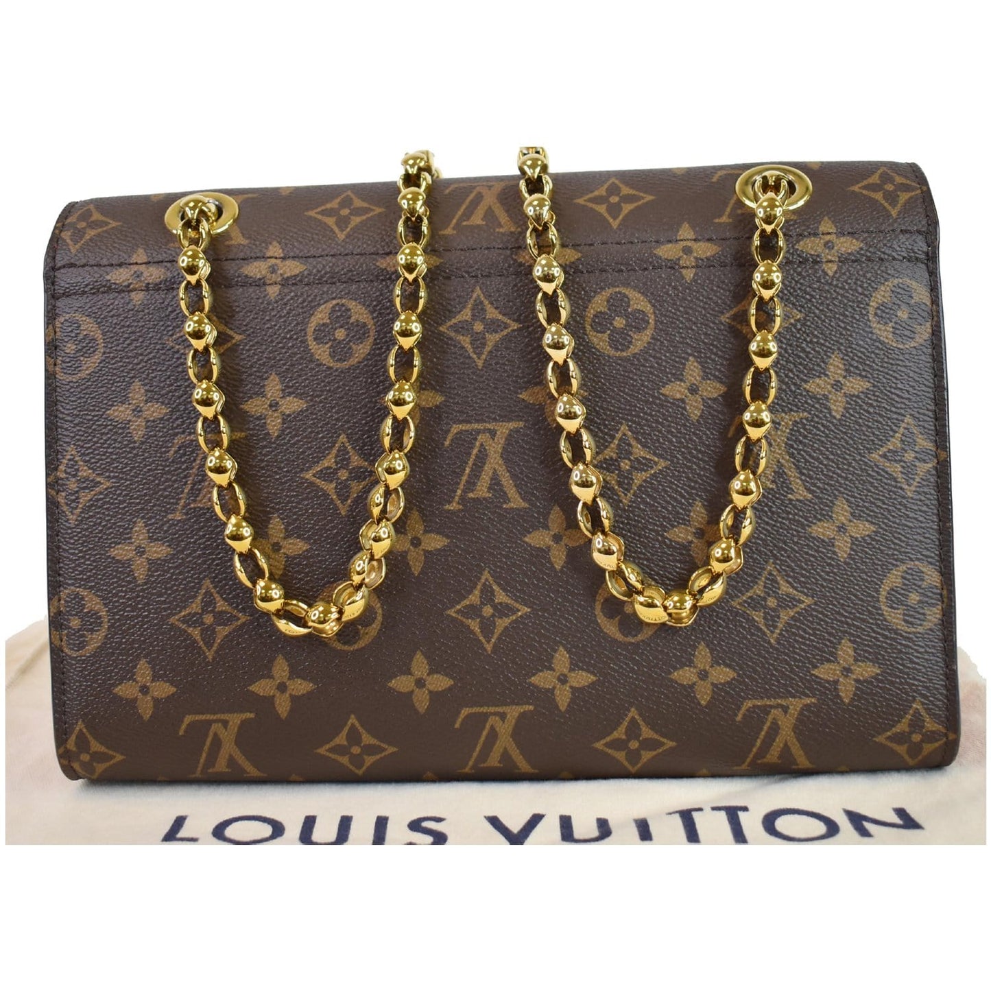 LOUIS VUITTON Victoire Monogram Canvas Shoulder Crossbody Bag Cerise