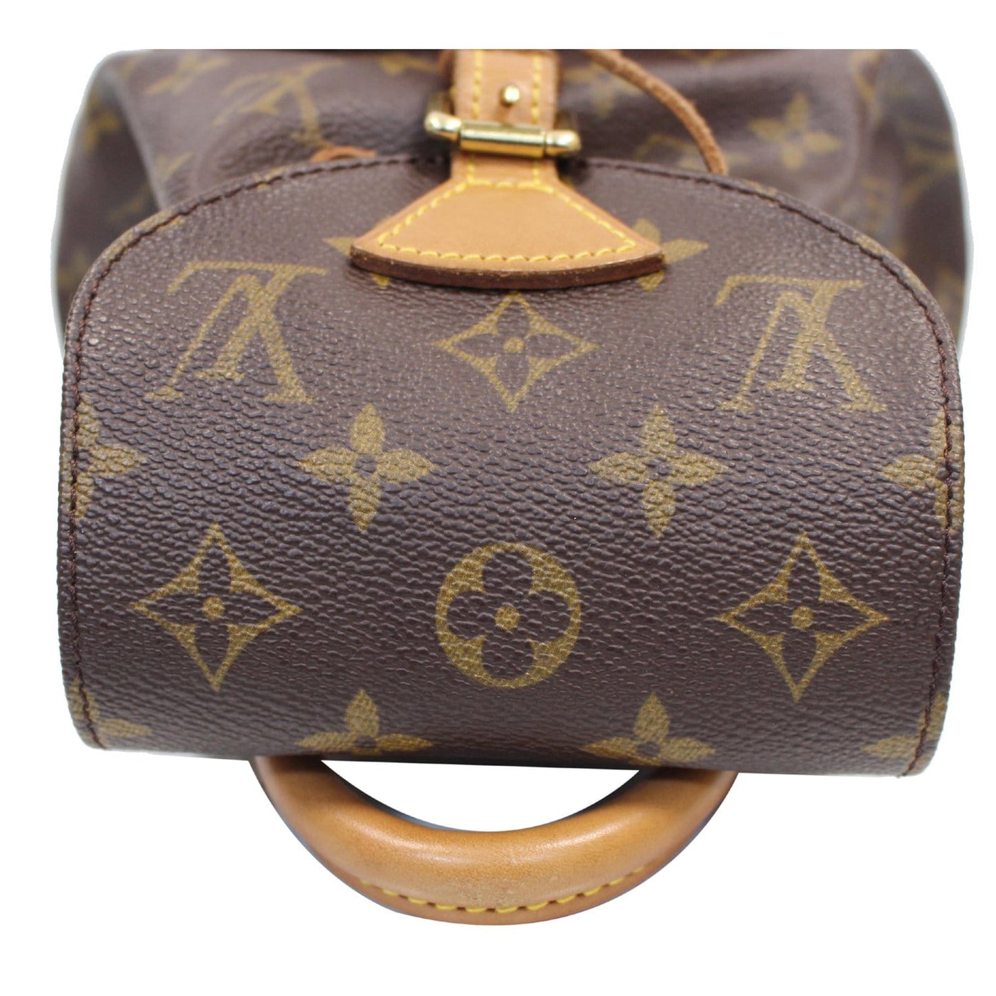 LOUIS VUITTON Mini Montsouris Monogram Canvas Backpack Bag Brown