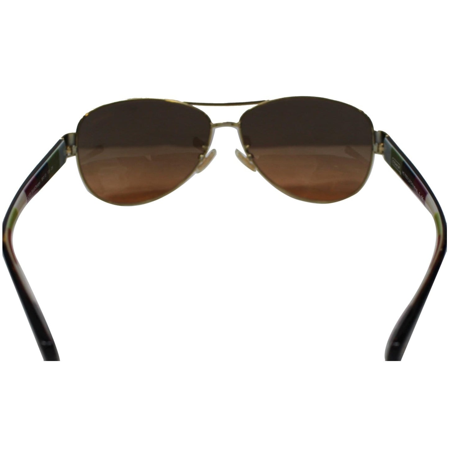 COACH Kristina Gold Sunglasses Orange Gradient Lens
