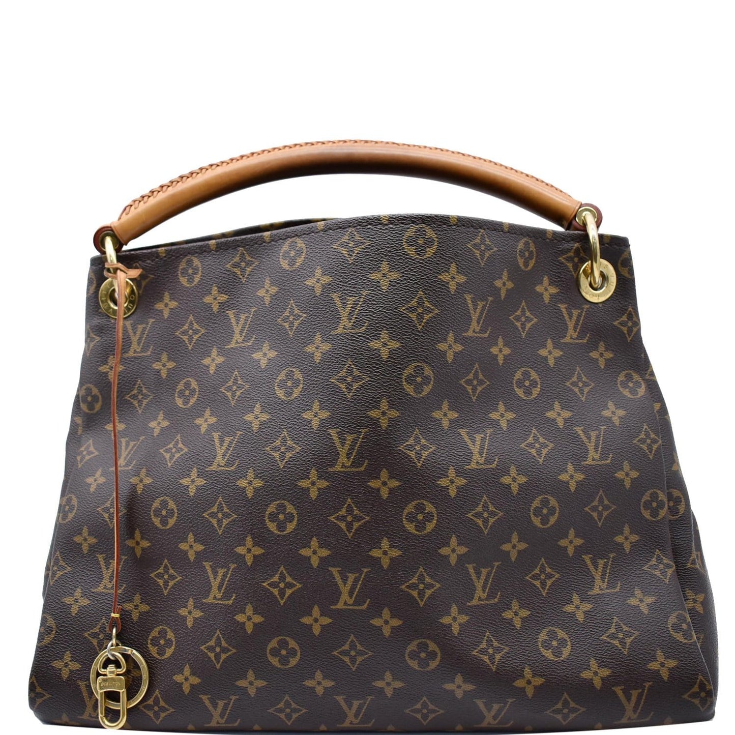LOUIS VUITTON Artsy MM Monogram Canvas Hobo Bag Brown