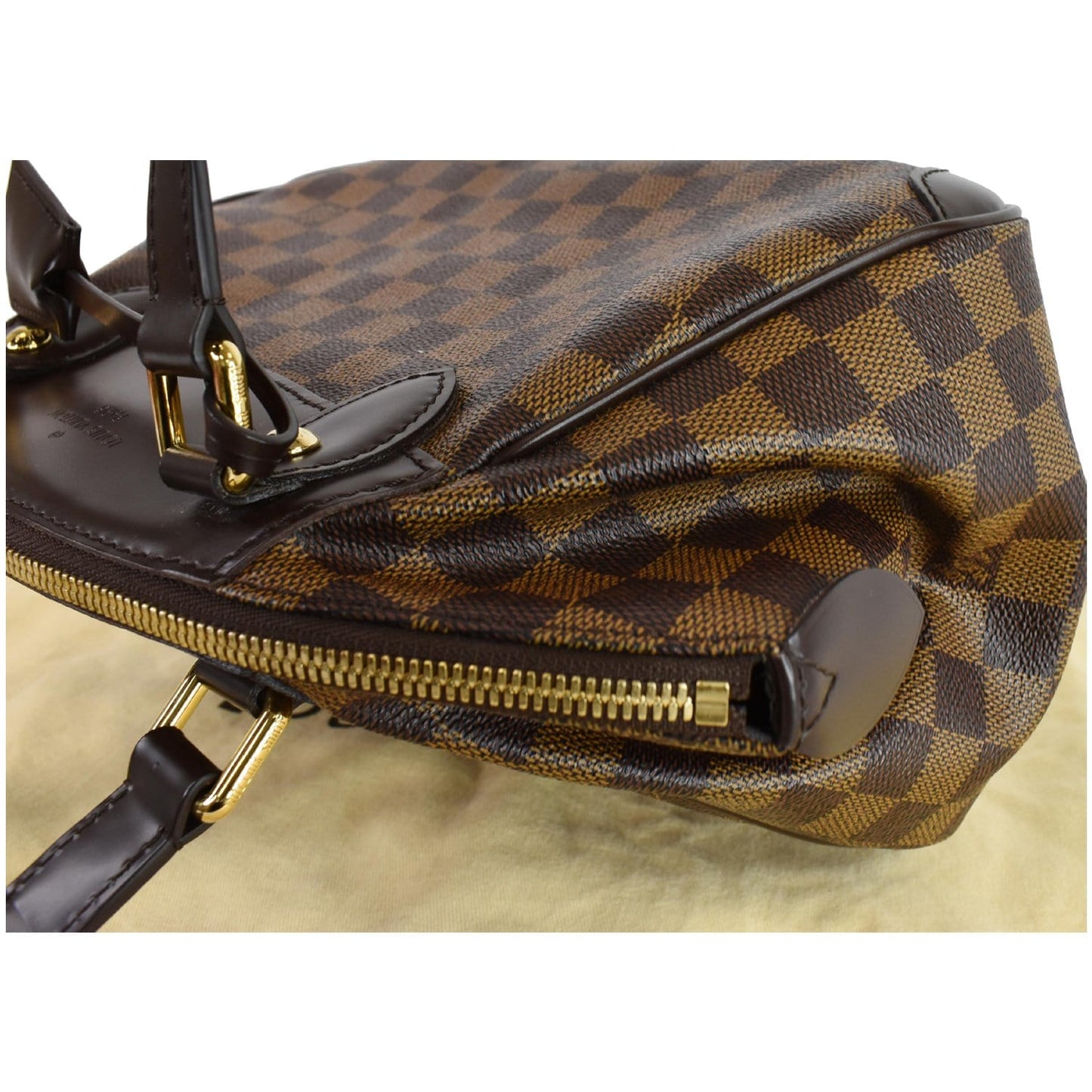 LOUIS VUITTON Verona PM Damier Ebene Satchel Bag Brown