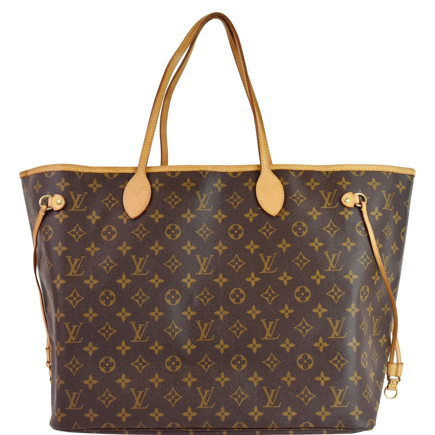 LOUIS VUITTON Neverfull GM Monogram Canvas Tote Shoulder Bag Brown
