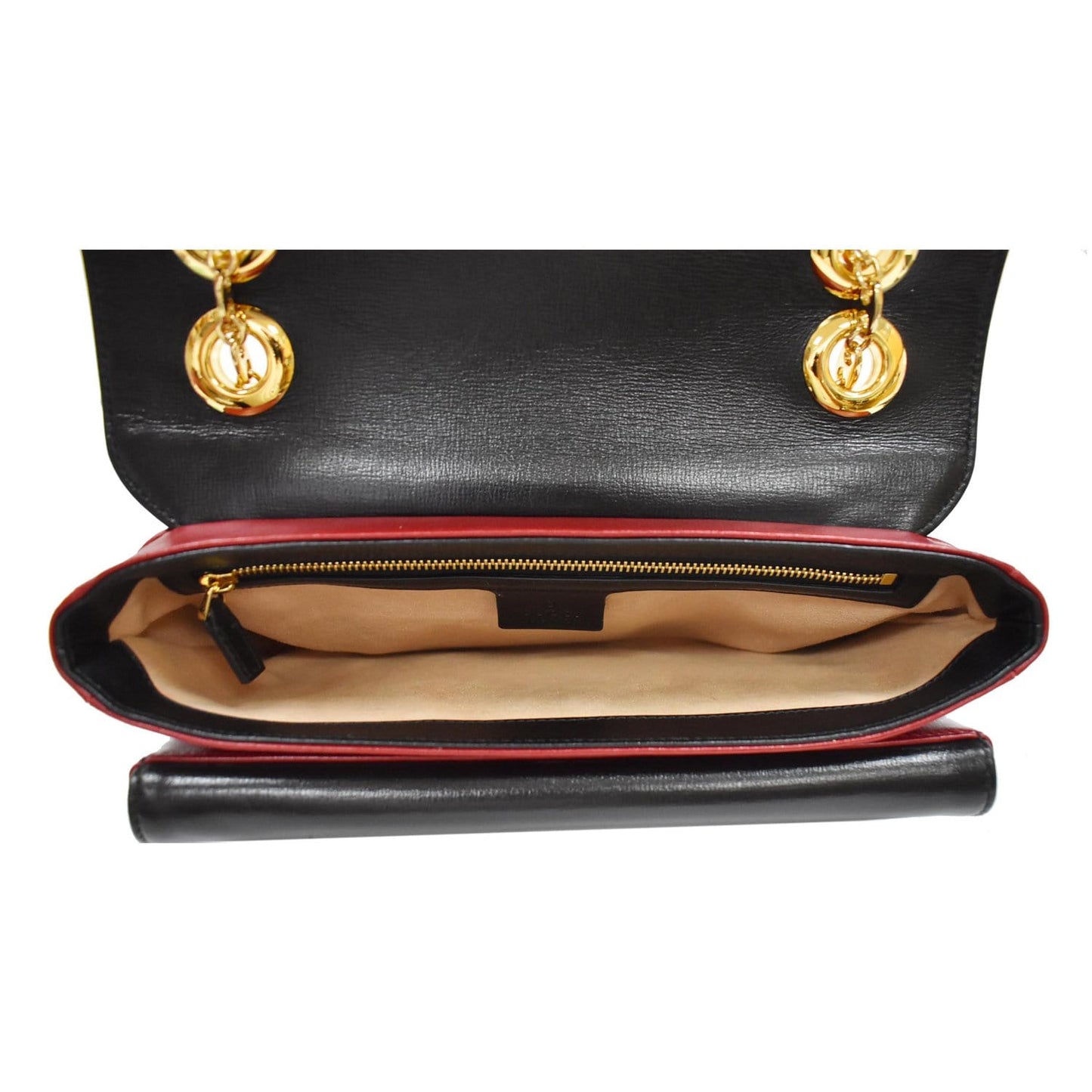 GUCCI Linea Marina Small Leather Chain Shoulder Bag Red 576421 - 10% OFF