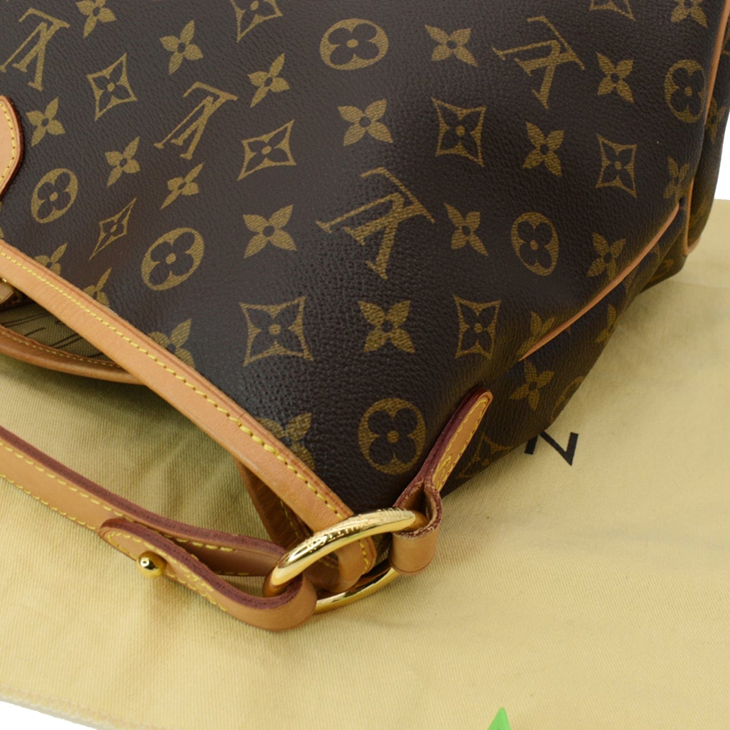 LOUIS VUITTON Delightful PM Damier Ebene Hobo Bag Brown