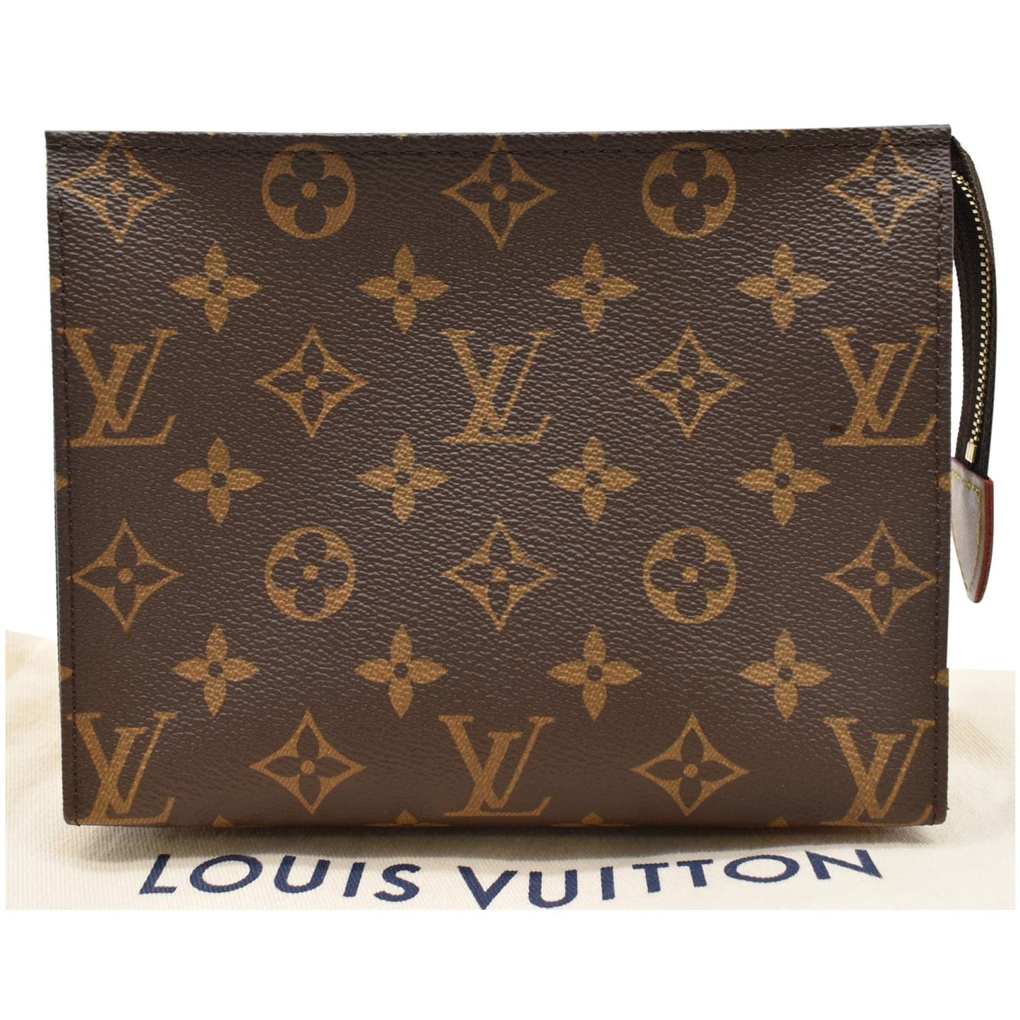 LOUIS VUITTON Toiletry 19 Monogram Canvas Cosmetics Pouch Brown