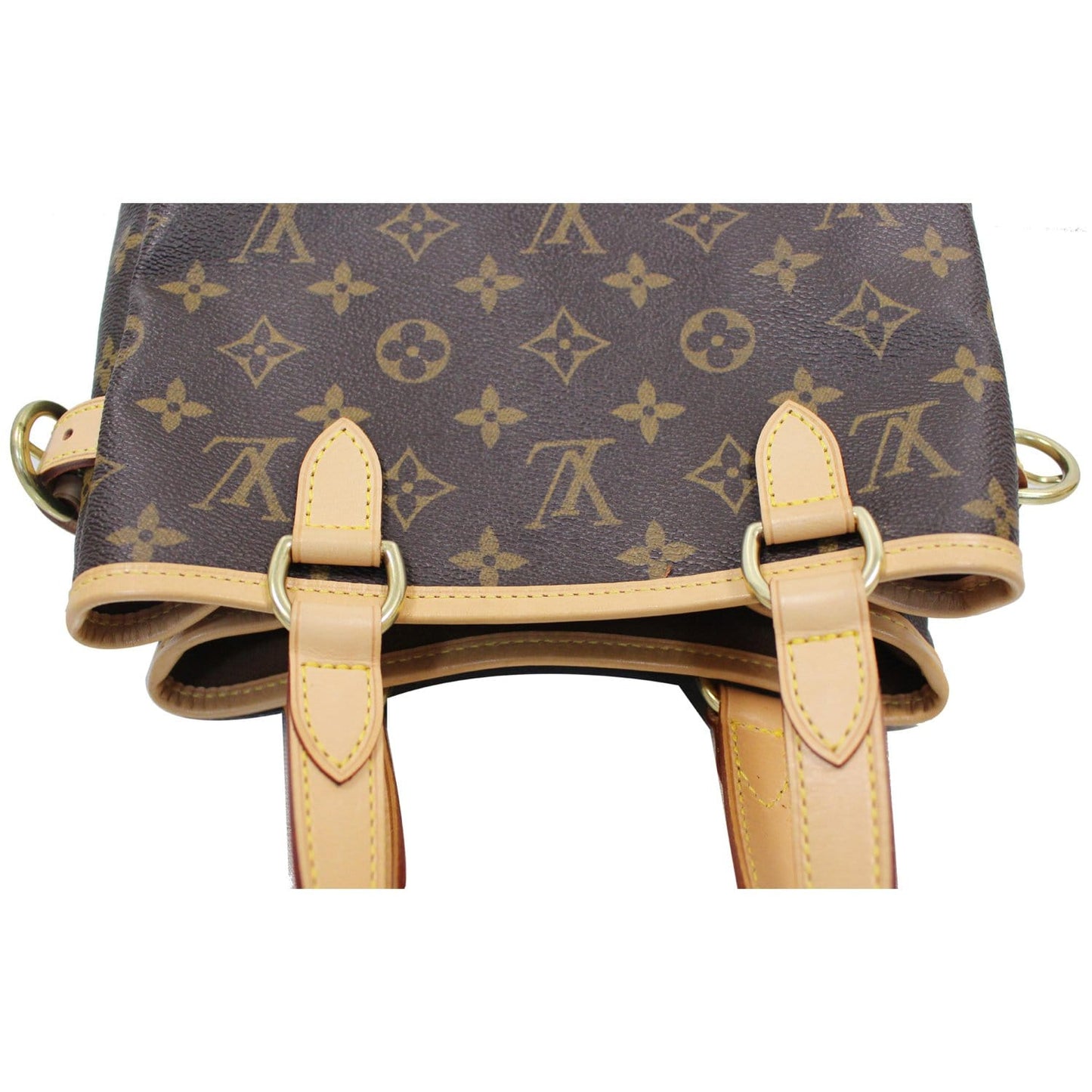 LOUIS VUITTON Batignolles Vertical Monogram Canvas Tote Bag Brown