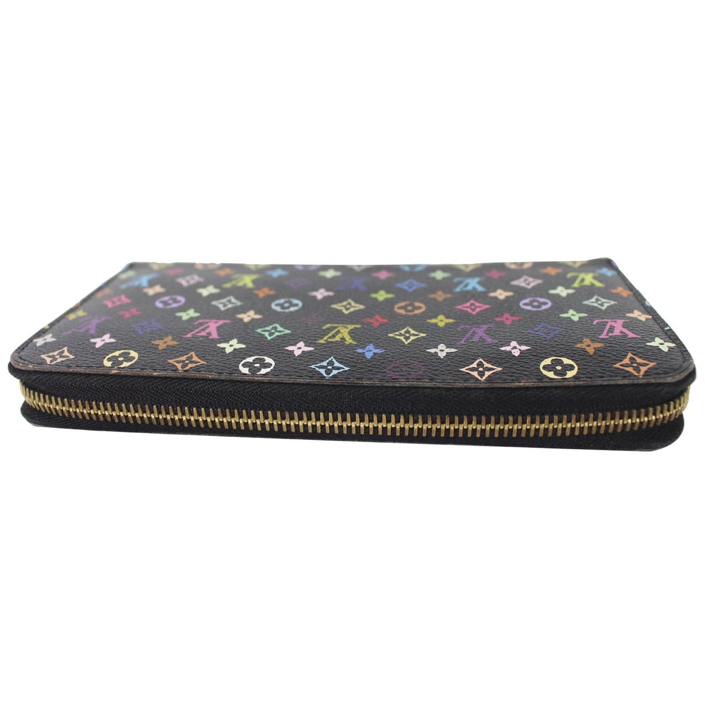 LOUIS VUITTON Multicolor Monogram Zippy Wallet Black