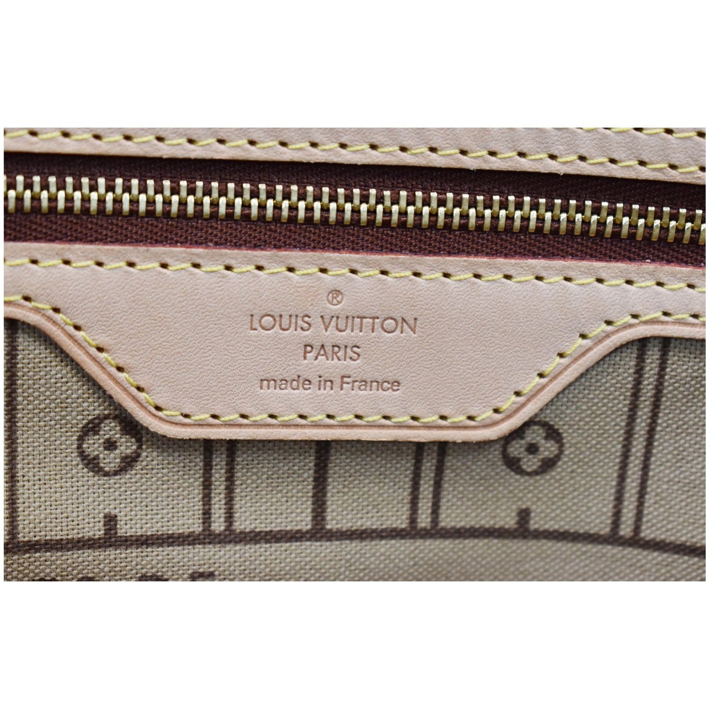 LOUIS VUITTON Neverfull MM Monogram Canvas Tote Shoulder Bag Brown