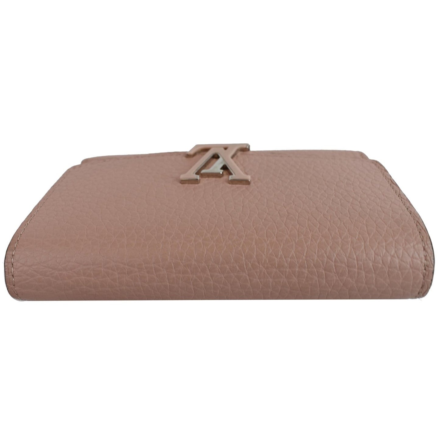 LOUIS VUITTON Capucines Taurillon Compact Leather Wallet Magnolia - Last Call