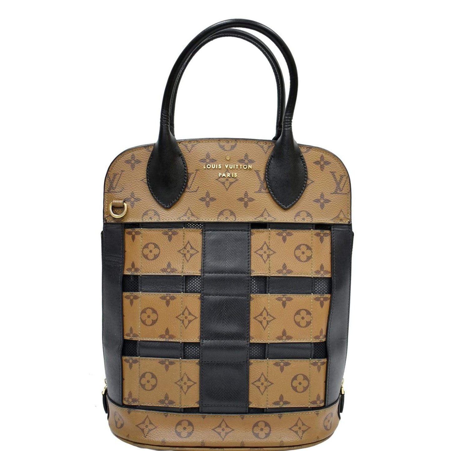 LOUIS VUITTON Tressage Reverse Monogram Tote Bag Brown - 10% OFF