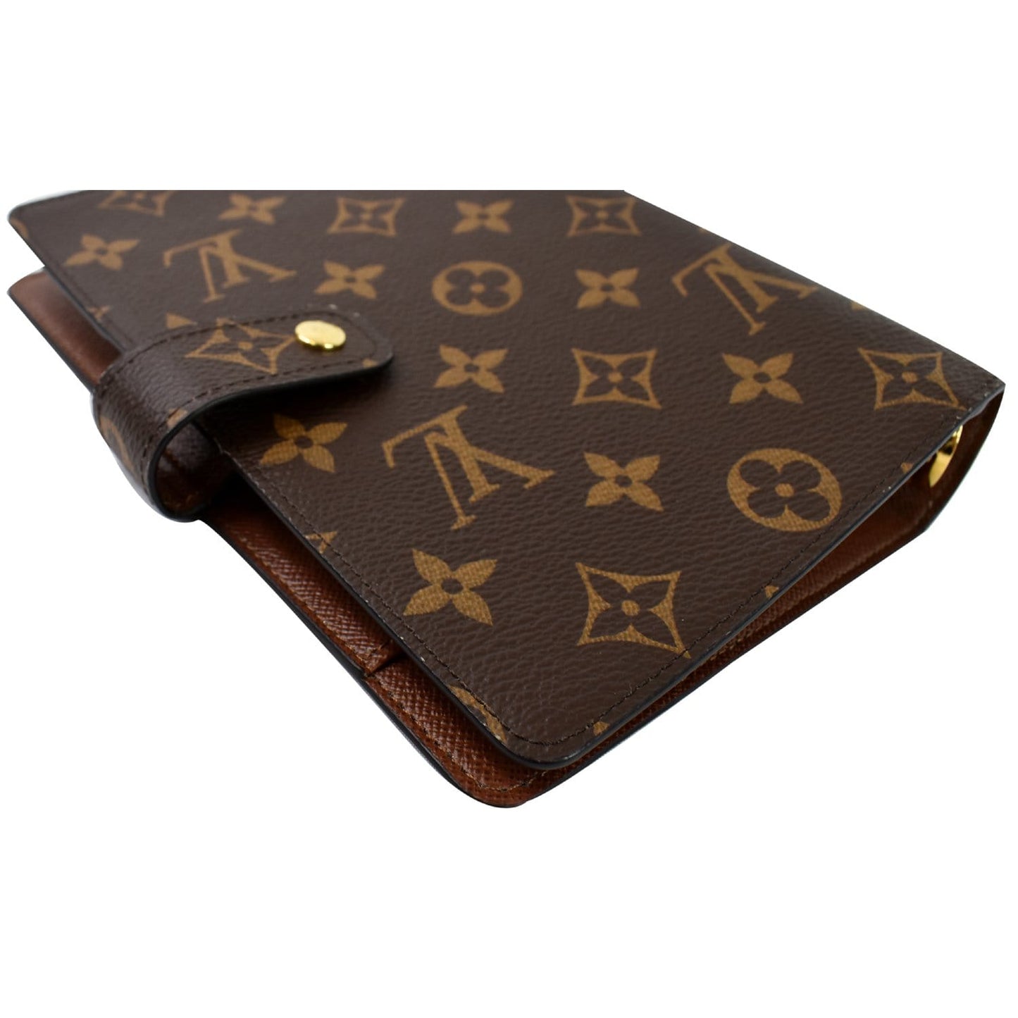 LOUIS VUITTON Agenda PM Monogram Canvas Planner Cover Brown