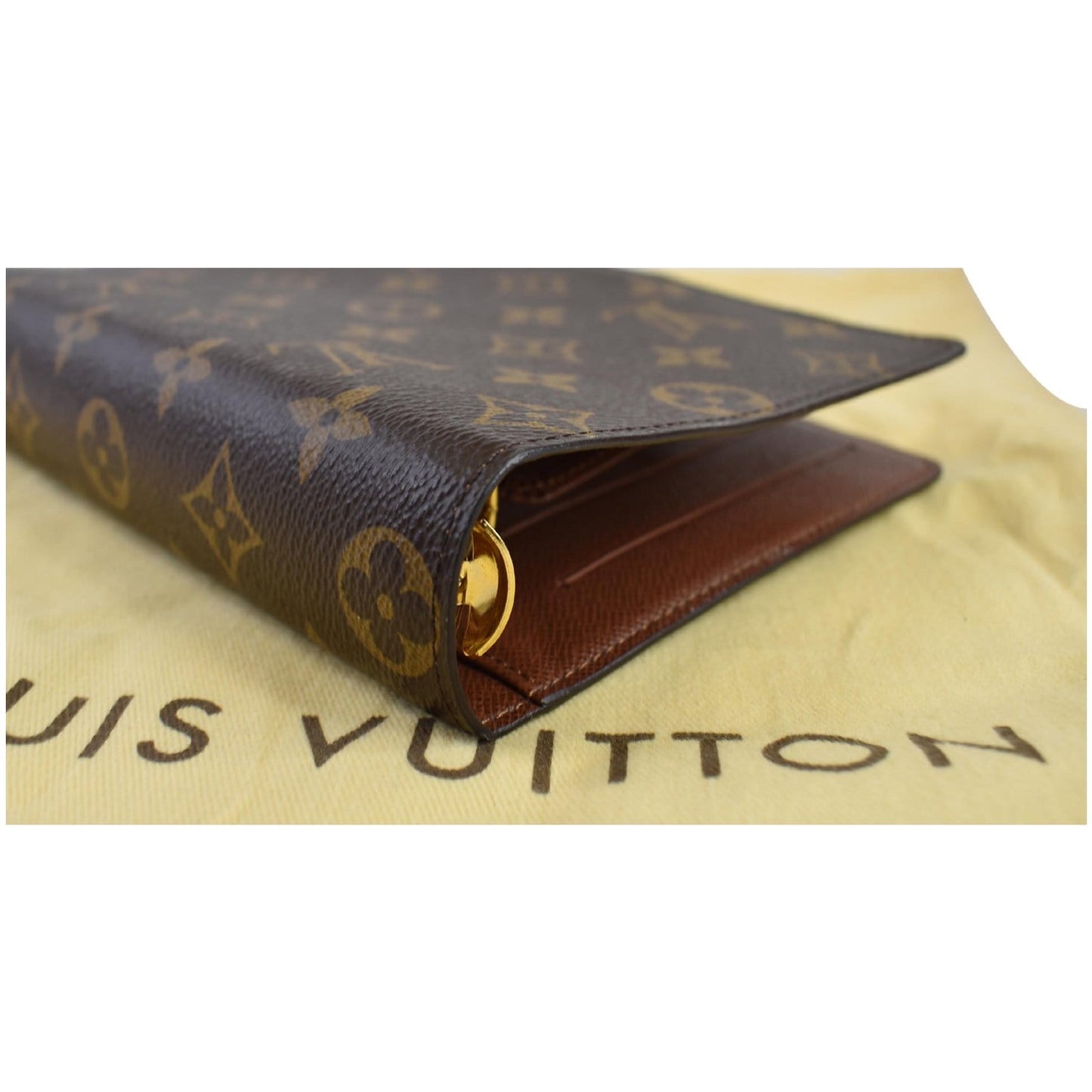 LOUIS VUITTON Agenda MM Monogram Canvas Planner Cover Brown