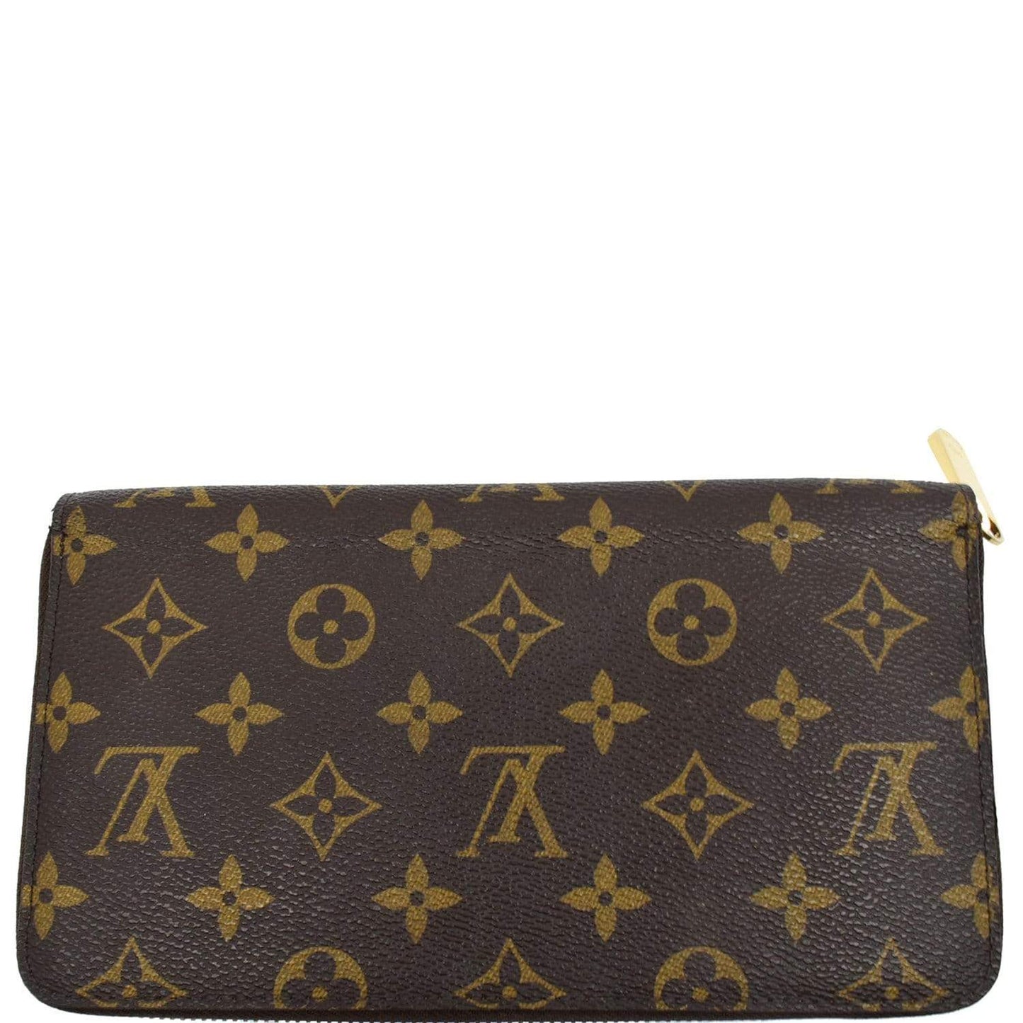 LOUIS VUITTON Zippy Organizer Monogram Canvas Wallet Brown