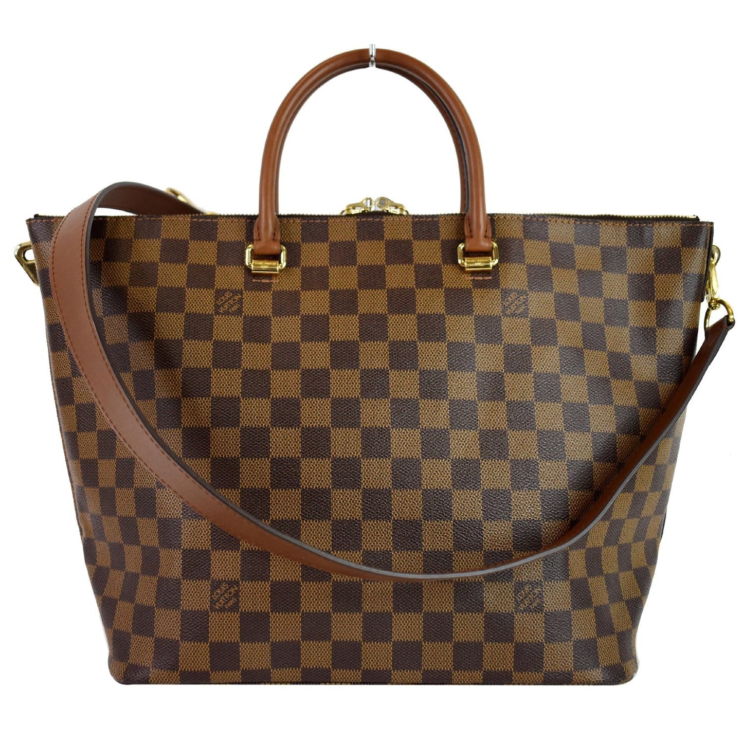 LOUIS VUITTON Belmont Damier Ebene Shoulder Bag Brown