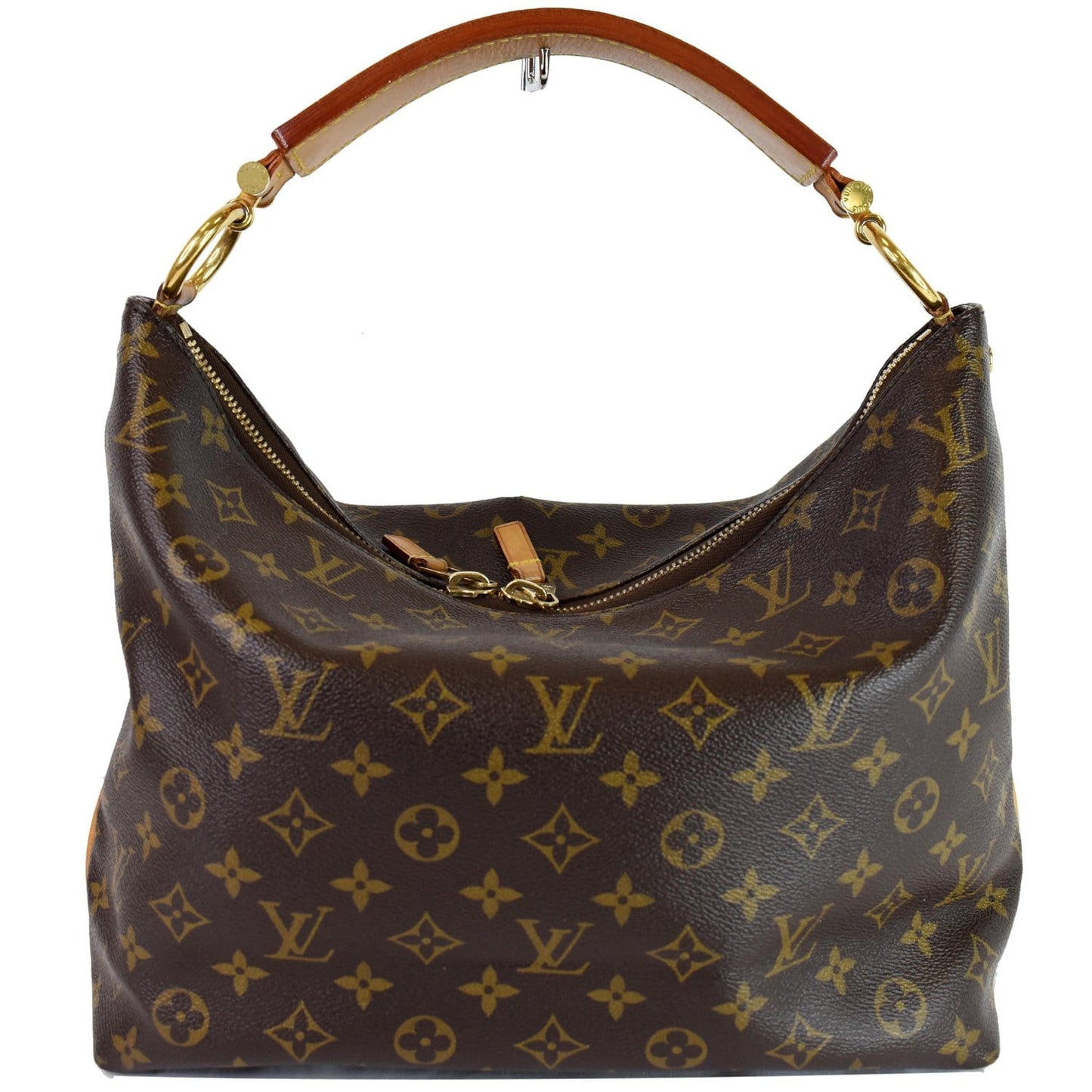 LOUIS VUITTON Sully PM Monogram Canvas Shoulder Bag Brown