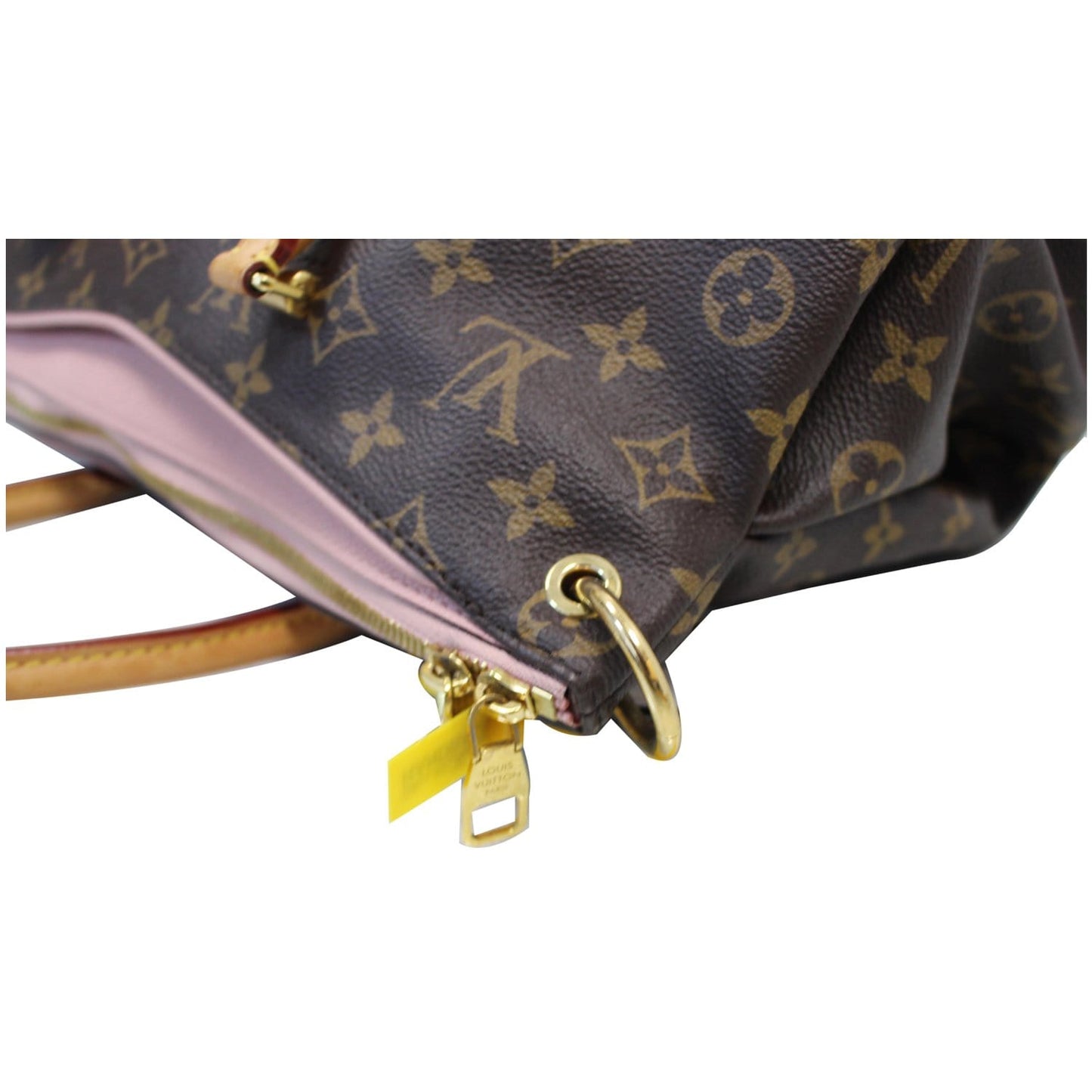 LOUIS VUITTON Pallas Monogram Canvas 2Way Shoulder Bag Brown