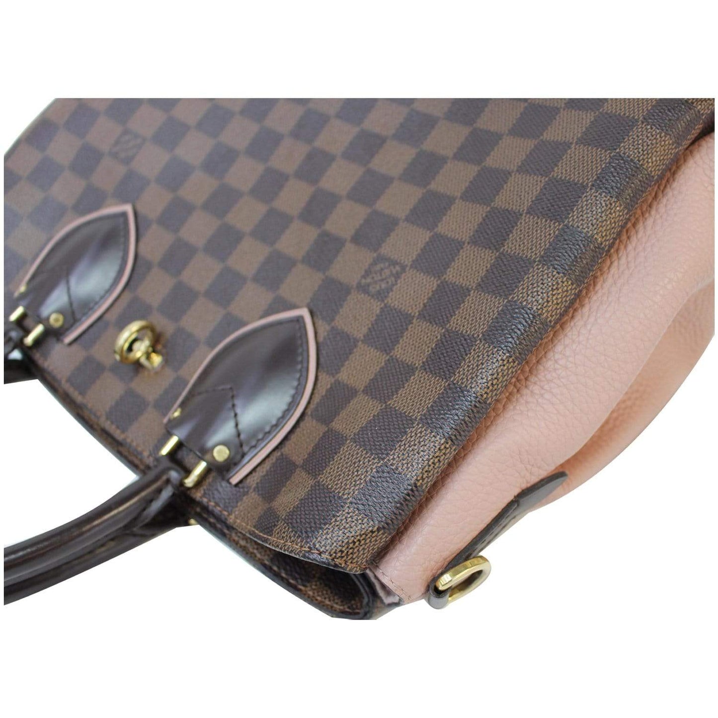 LOUIS VUITTON Normandy Damier Ebene Shoulder Bag Brown