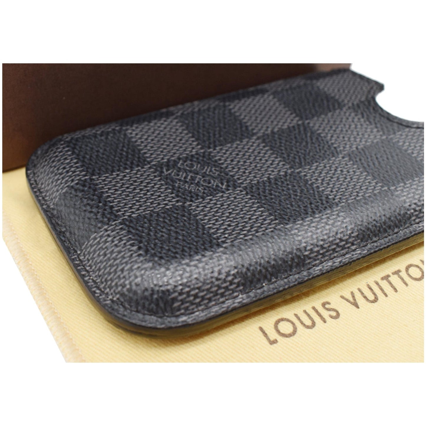 LOUIS VUITTON Etui iPhone 3G Damier Graphite Case Black