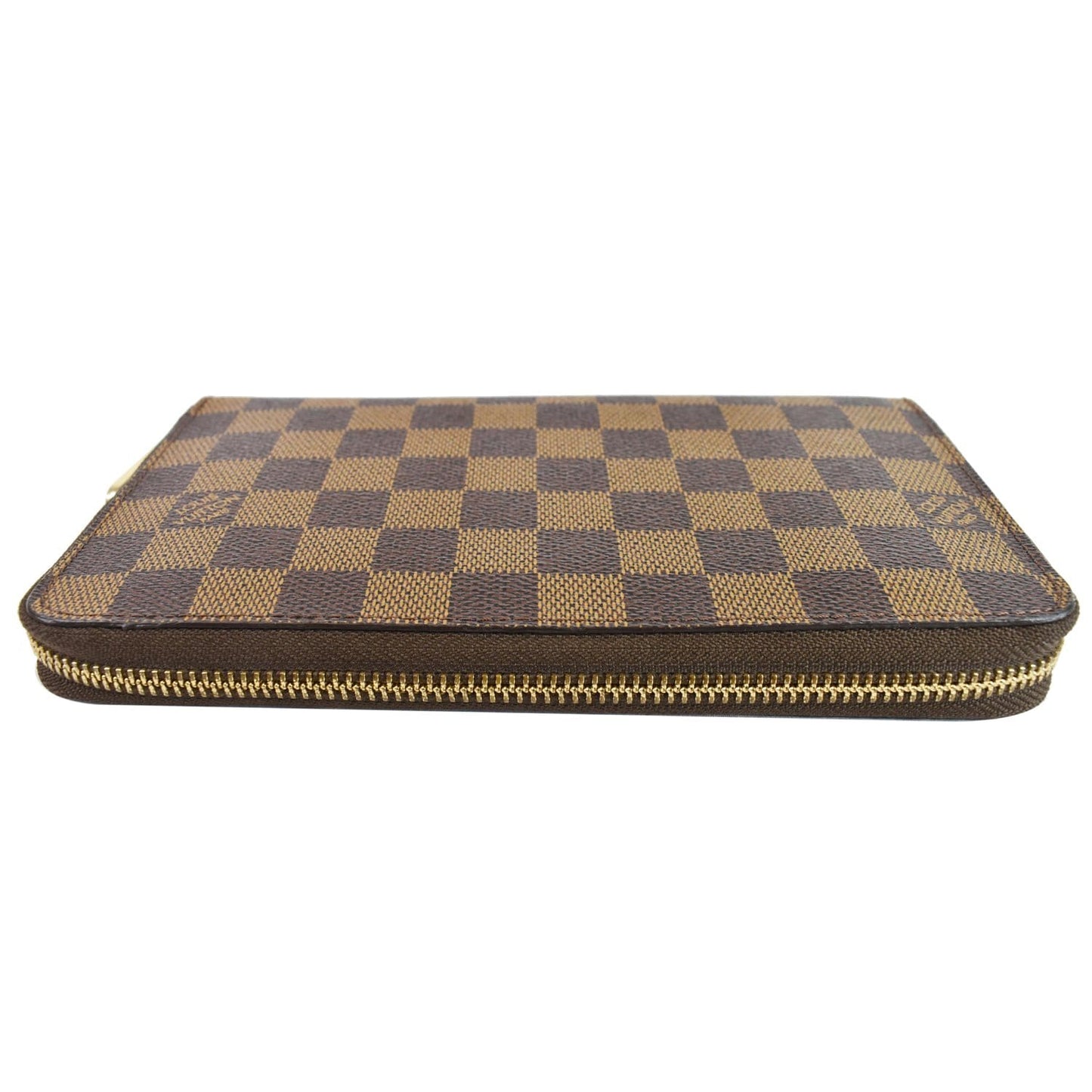 LOUIS VUITTON Zippy Organizer Damier Ebene Wallet Brown