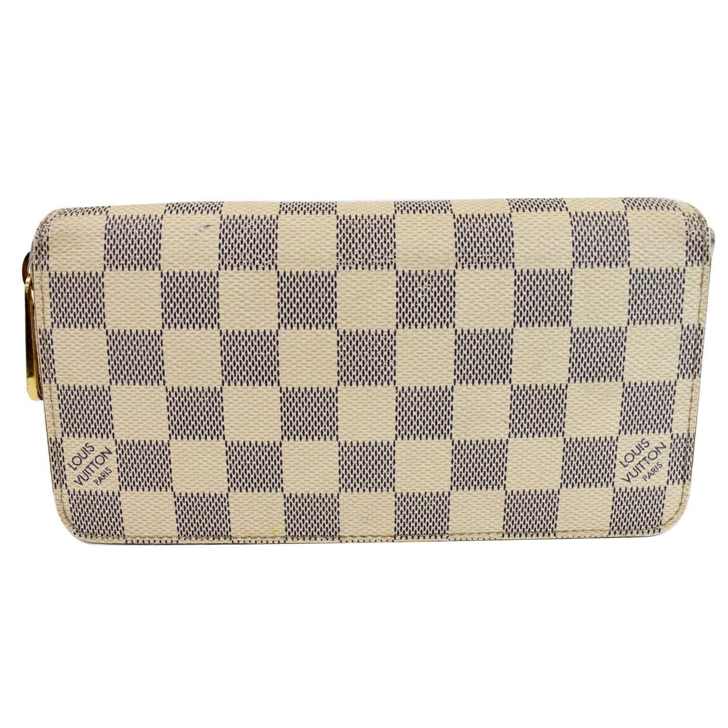 LOUIS VUITTON Damier Azur Zippy Long Wallet White - 20% OFF